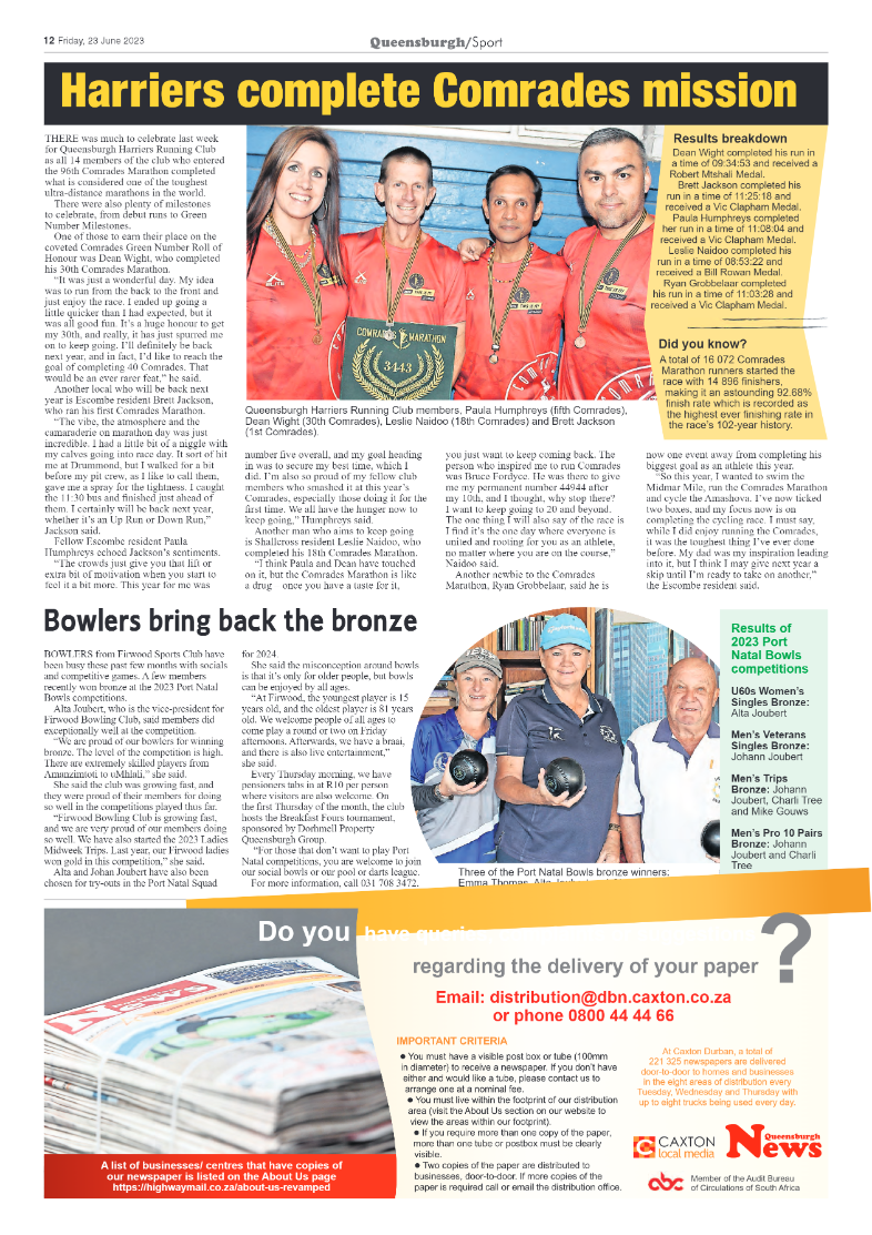 Queensburgh News 23 June 2023 page 12