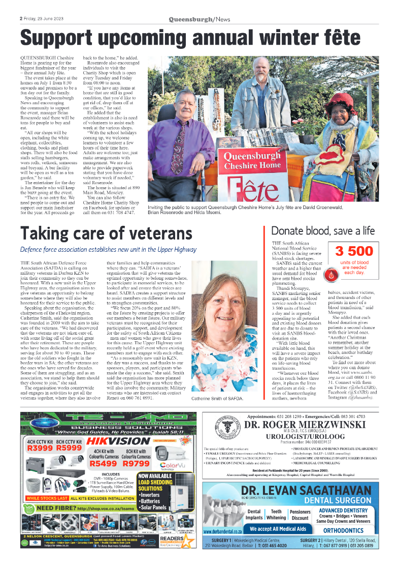 Queensburgh News 23 June 2023 page 2