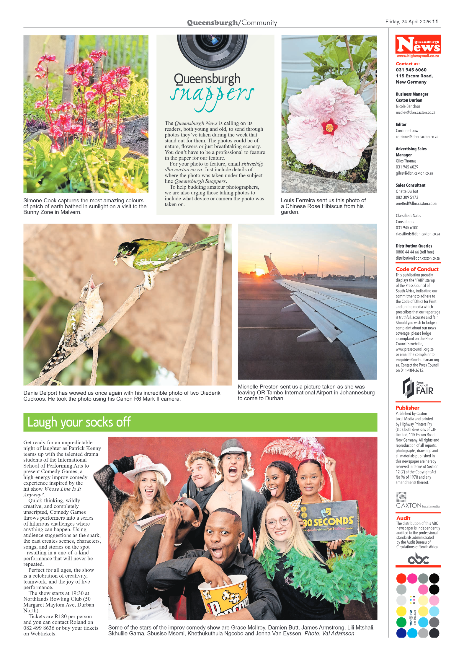 Queensburgh News 24 April 2026 page 11