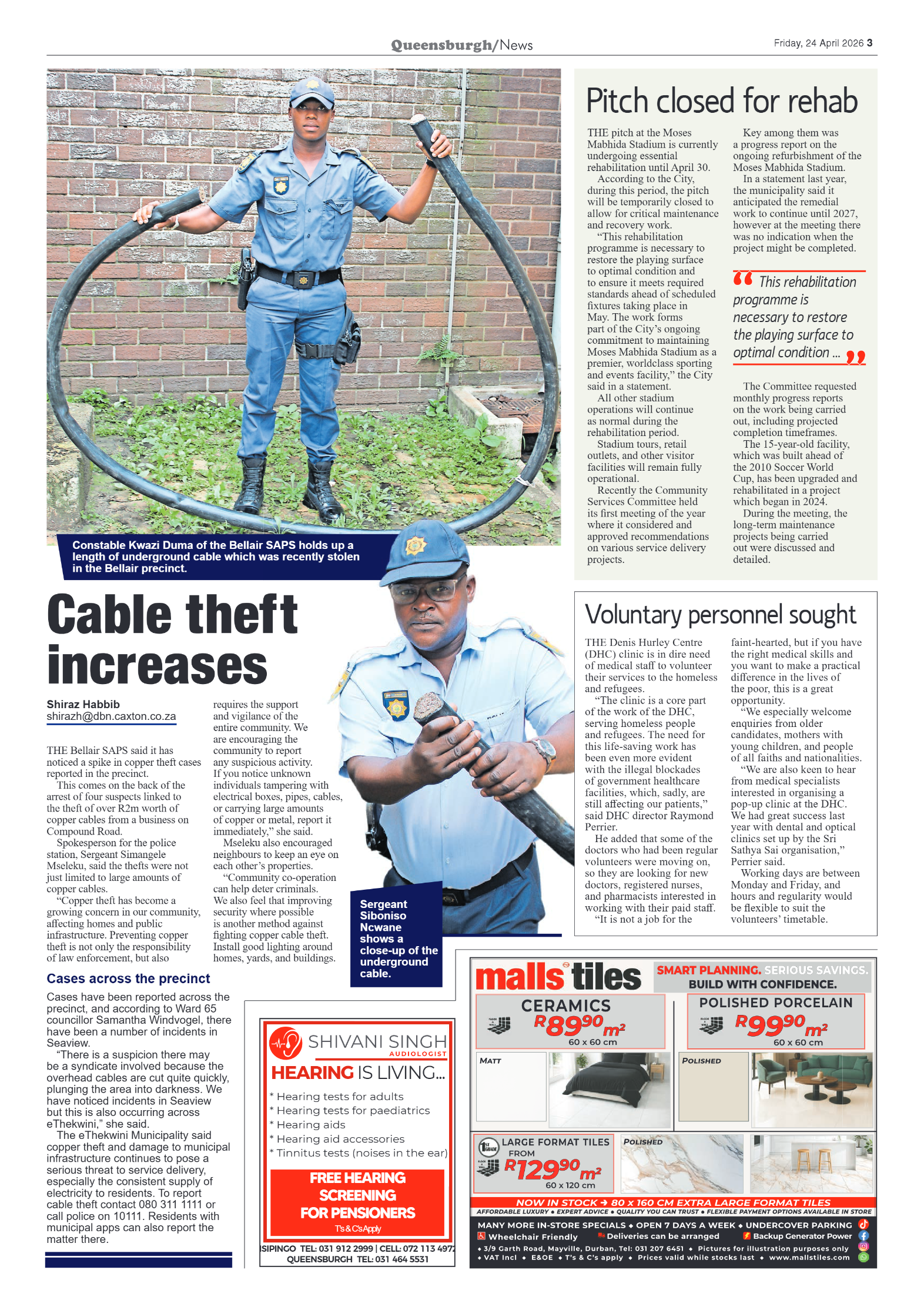 Queensburgh News 24 April 2026 page 3