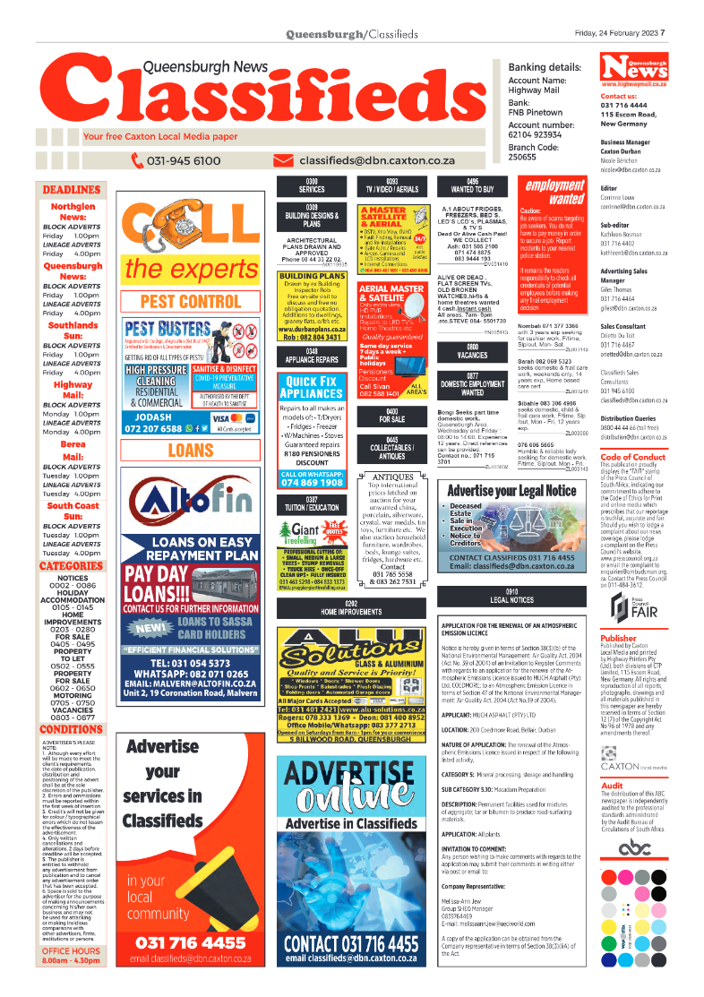 Queensburgh News 24 February 2023 page 7