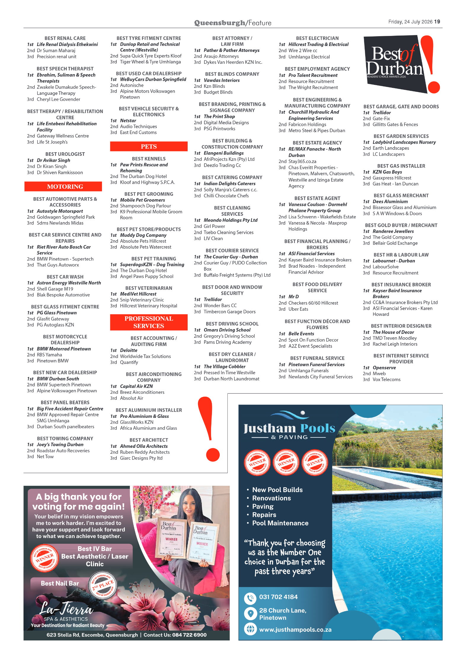 Queensburgh News 24 July 2026 page 19