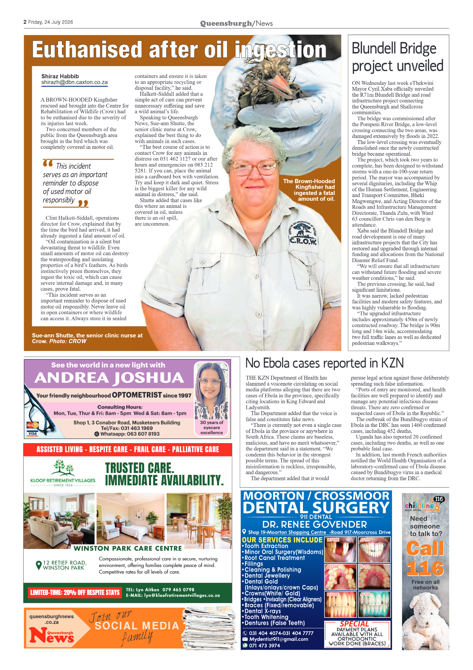 Queensburgh News 24 July 2026 page 2