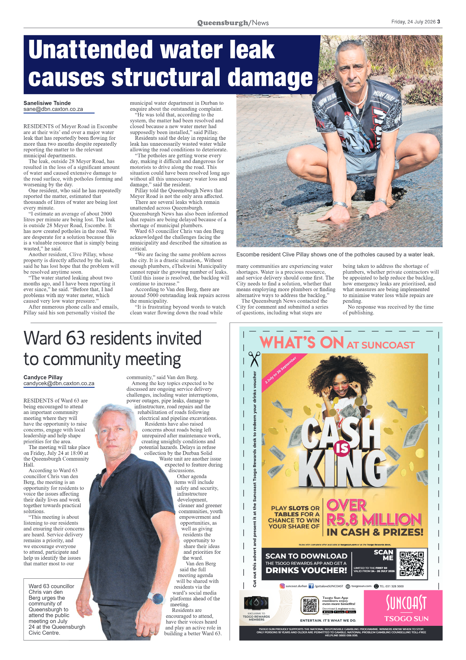 Queensburgh News 24 July 2026 page 3