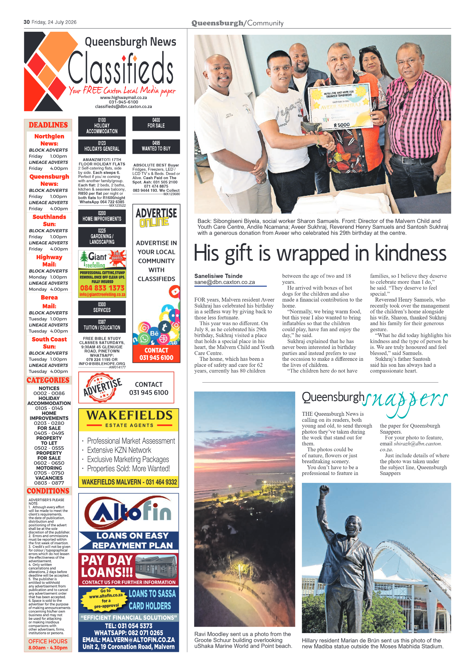 Queensburgh News 24 July 2026 page 30
