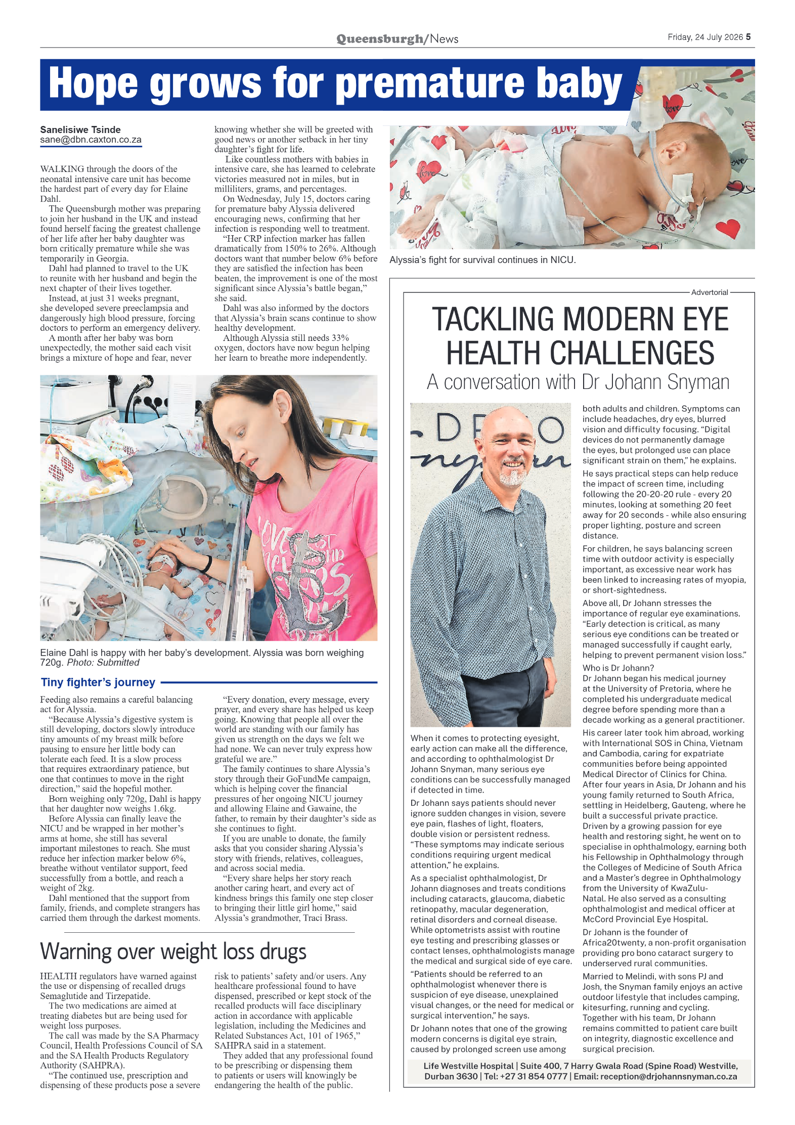 Queensburgh News 24 July 2026 page 5
