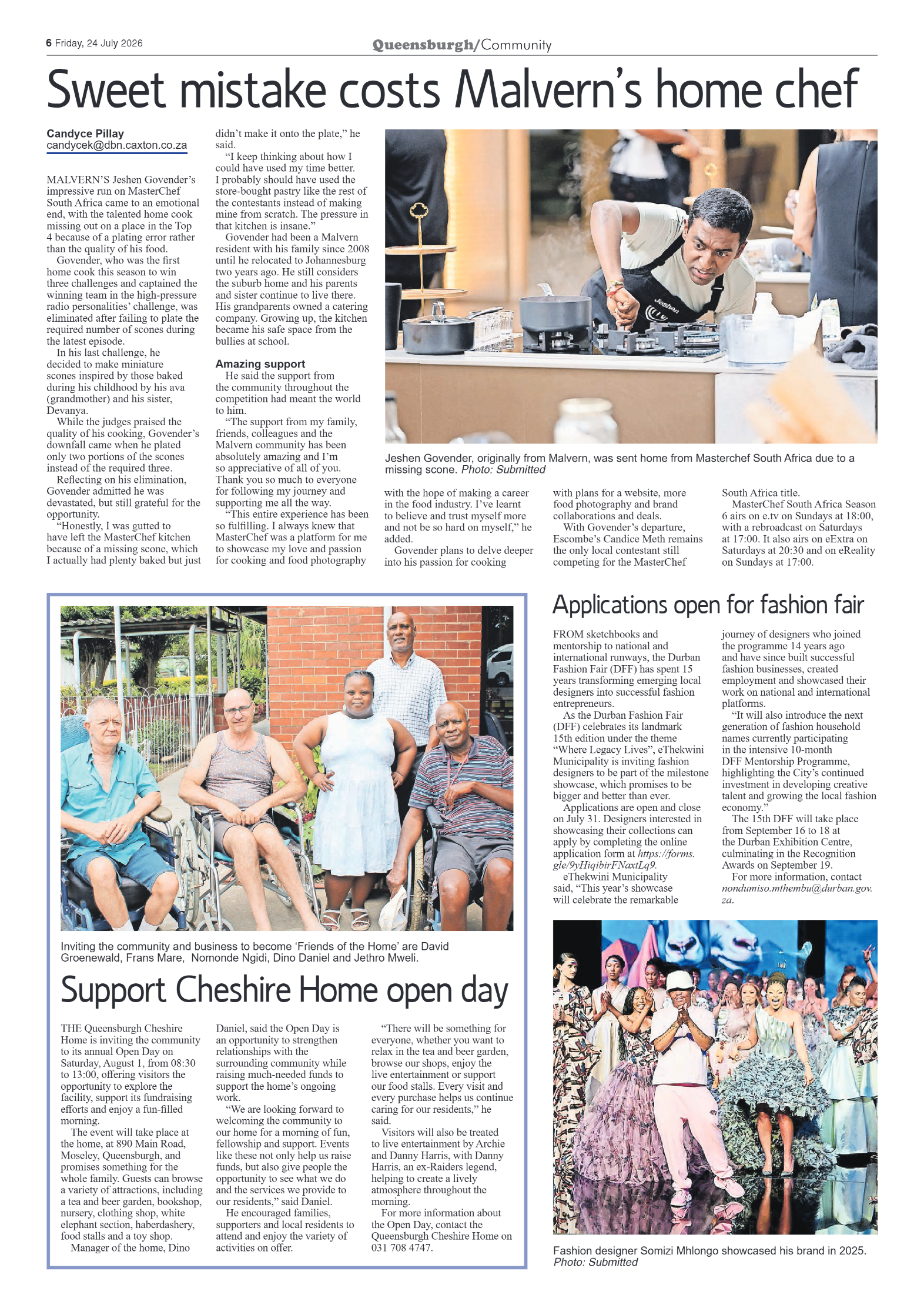 Queensburgh News 24 July 2026 page 6