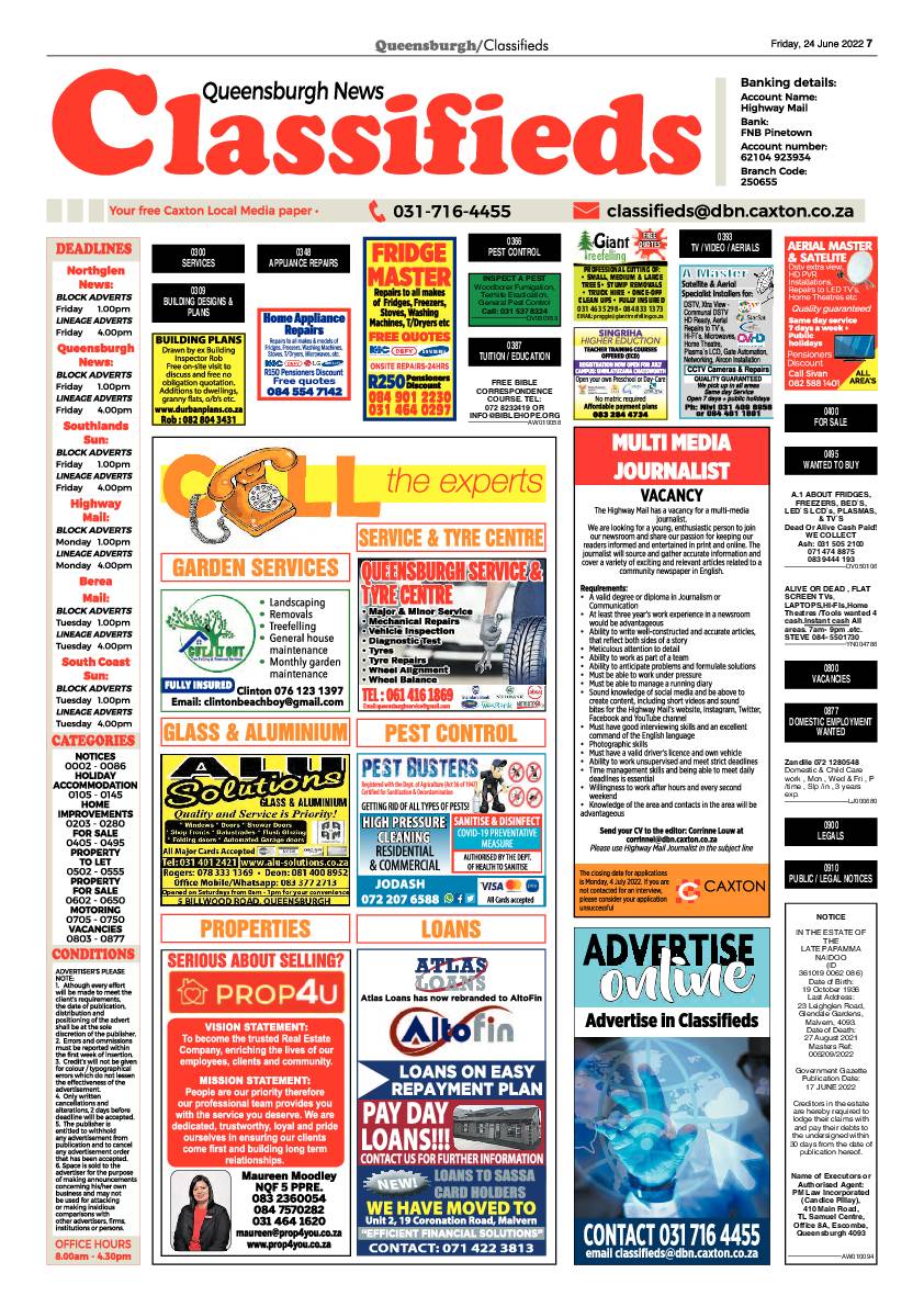 Queensburgh News 24 June 2022 page 7