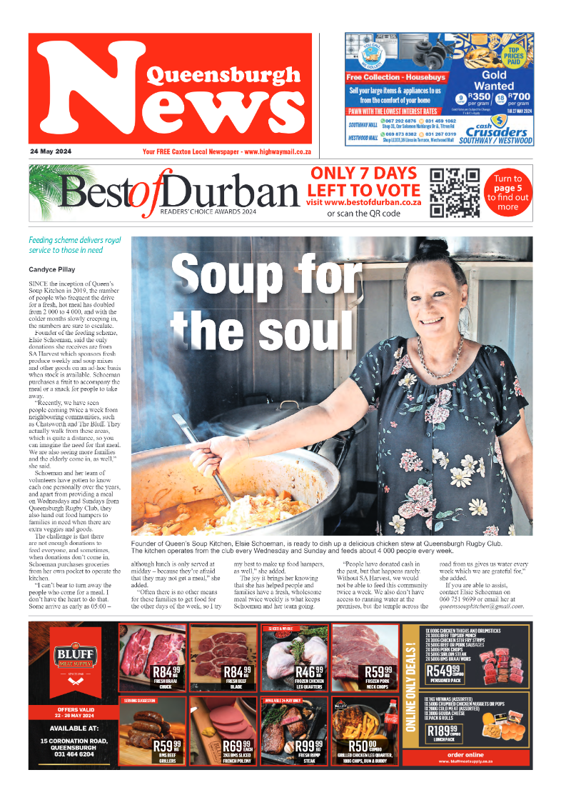 Queensburgh News 24 May 2024 page 1