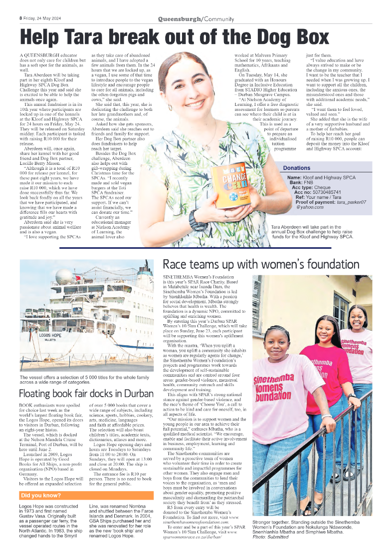 Queensburgh News 24 May 2024 page 8