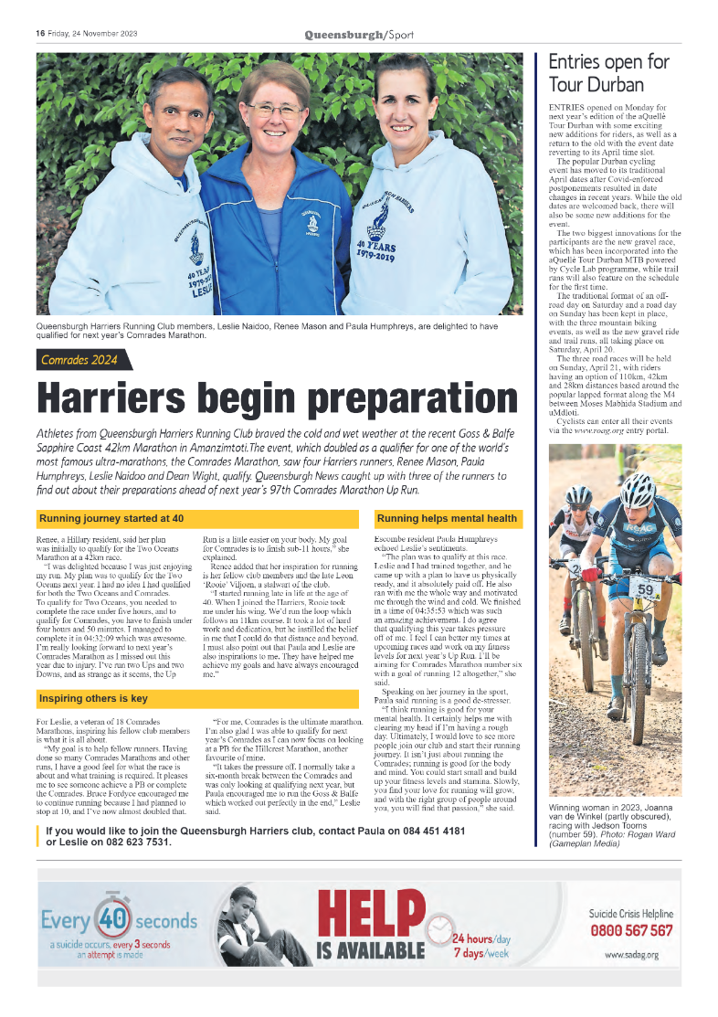 Queensburgh News 24 November 2023 page 16