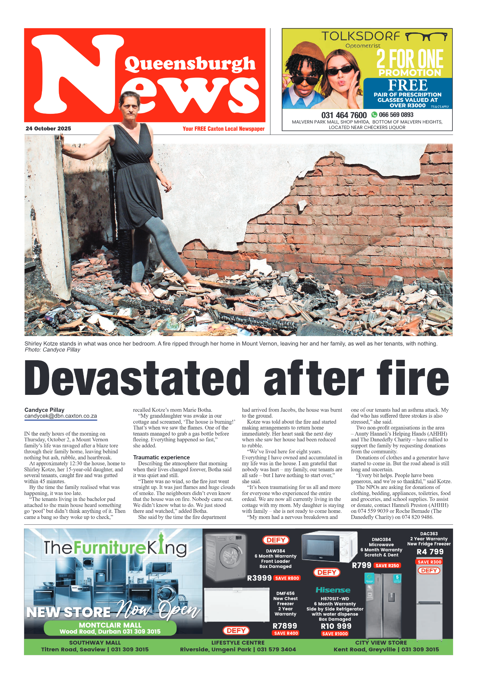 Queensburgh News 24 October 2025 page 1