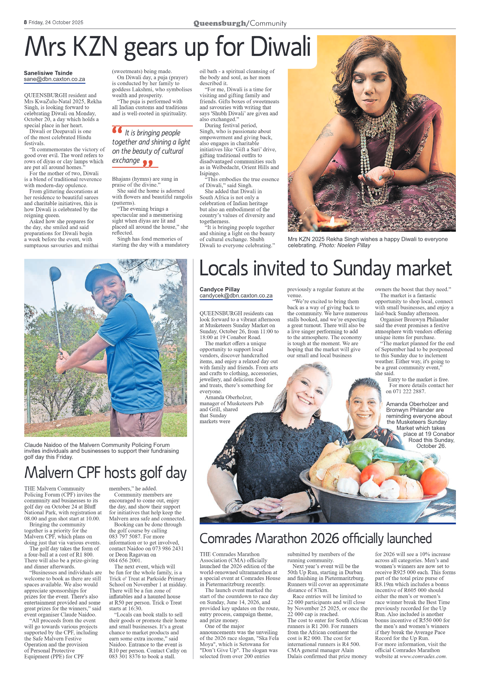 Queensburgh News 24 October 2025 page 8