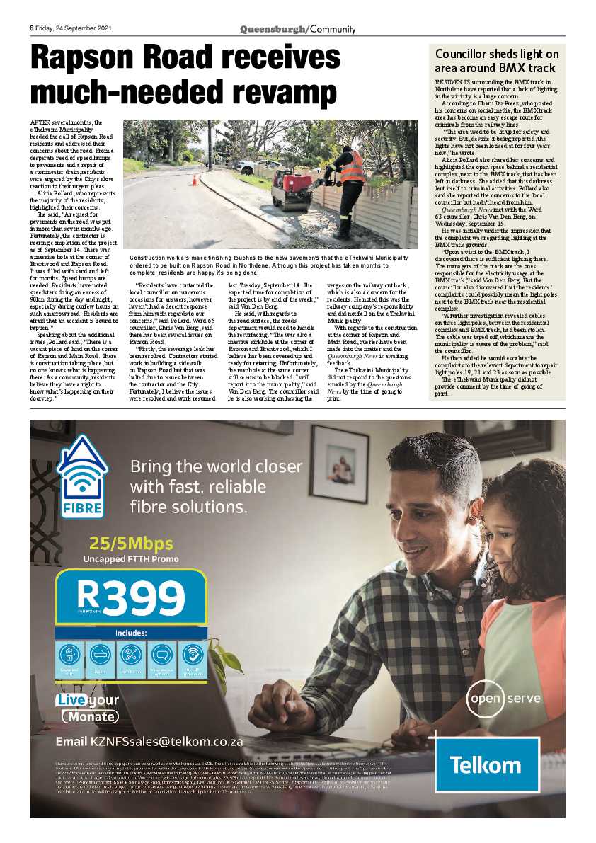 Queensburgh News 24 September 2021 page 6