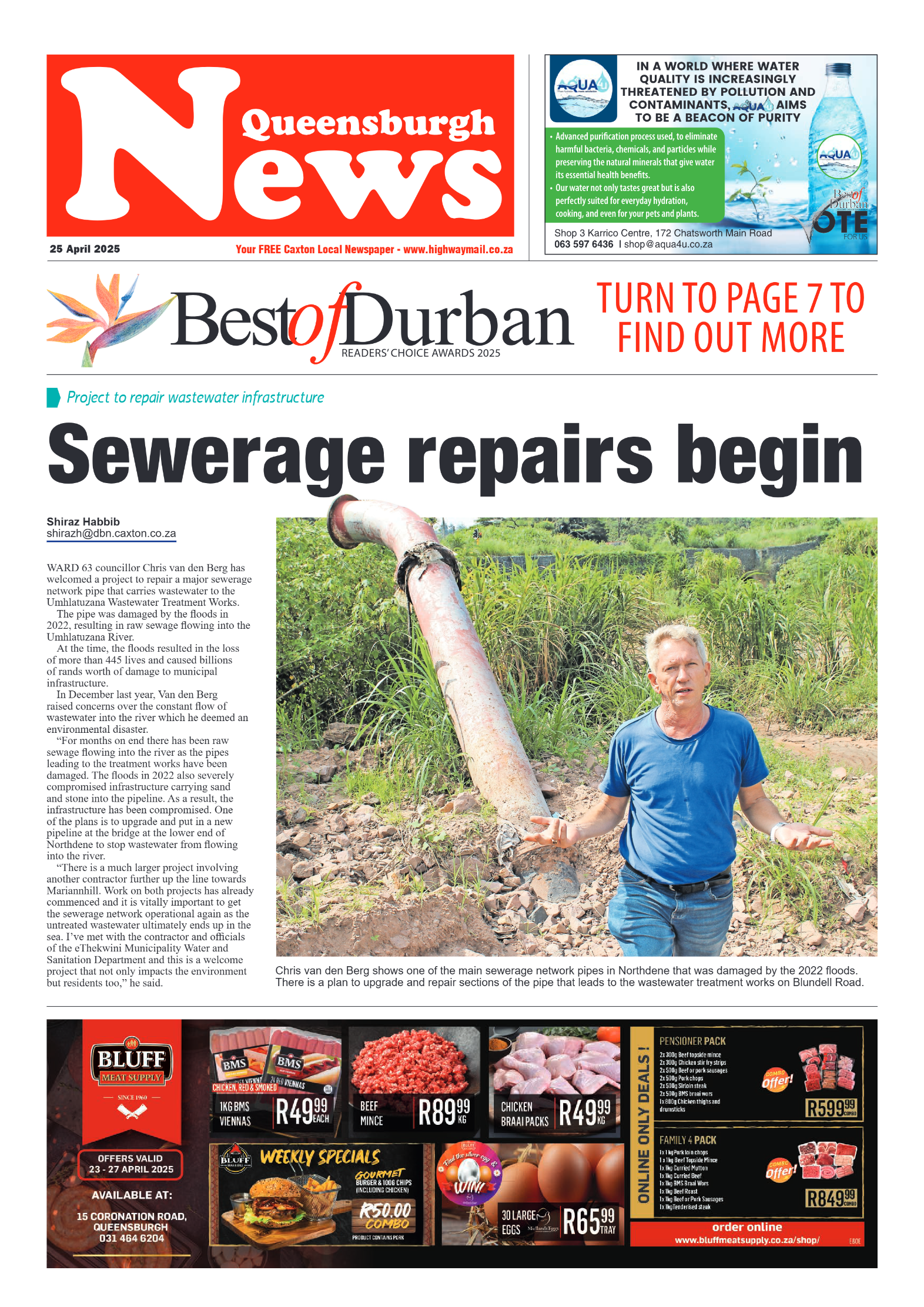 Queensburgh Mail 25 April 2025 page 1