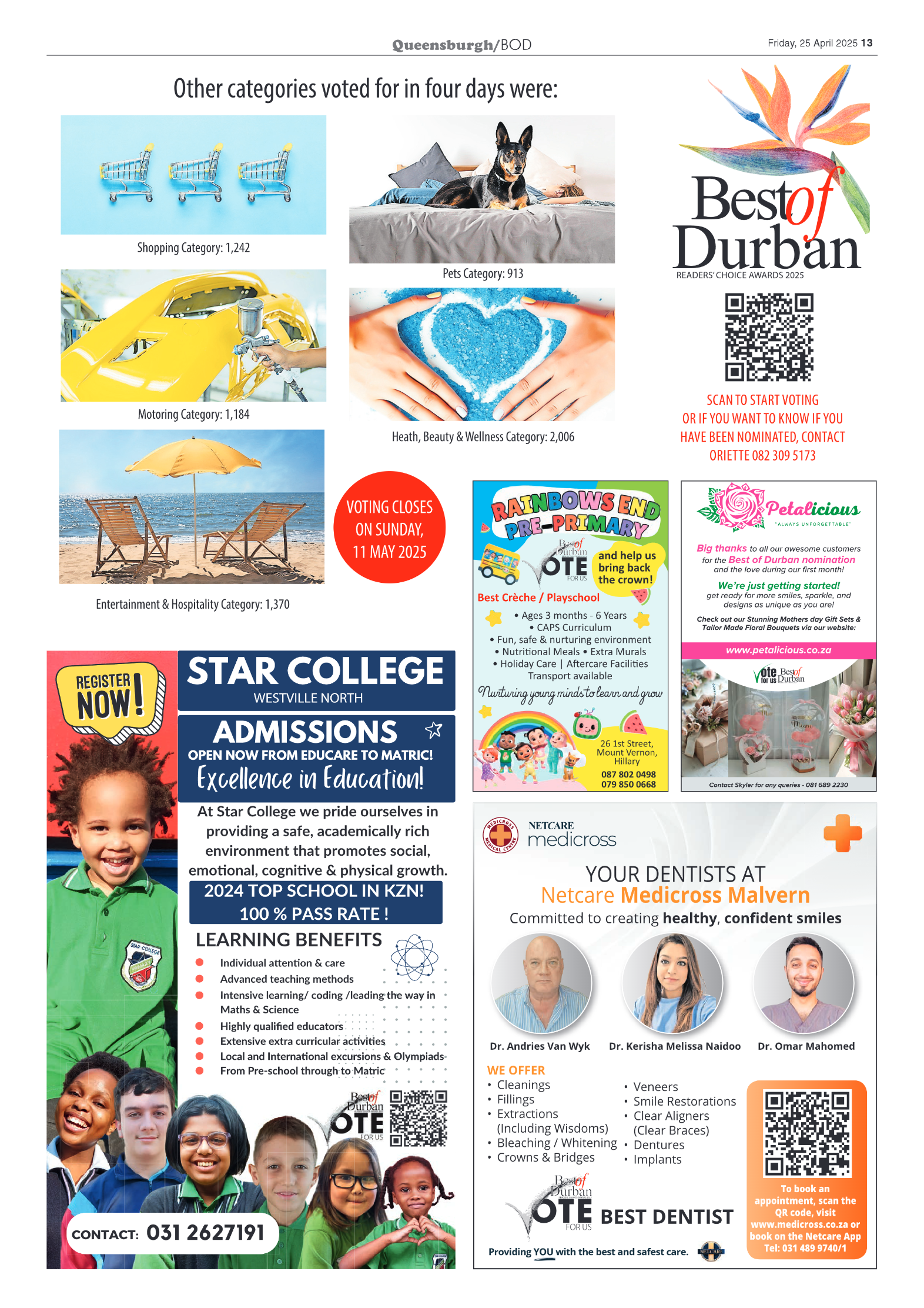 Queensburgh Mail 25 April 2025 page 13