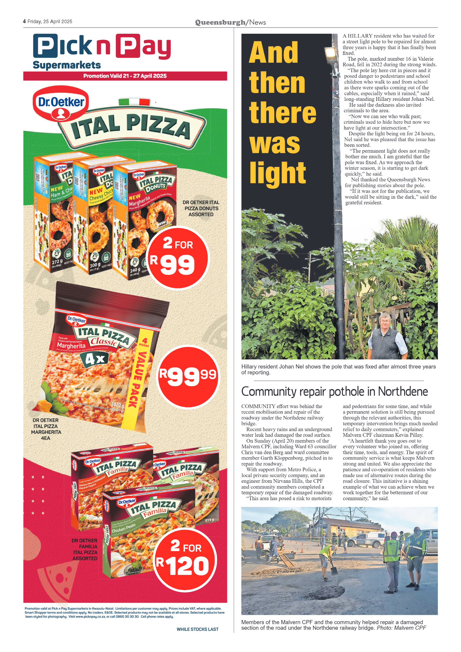 Queensburgh Mail 25 April 2025 page 4