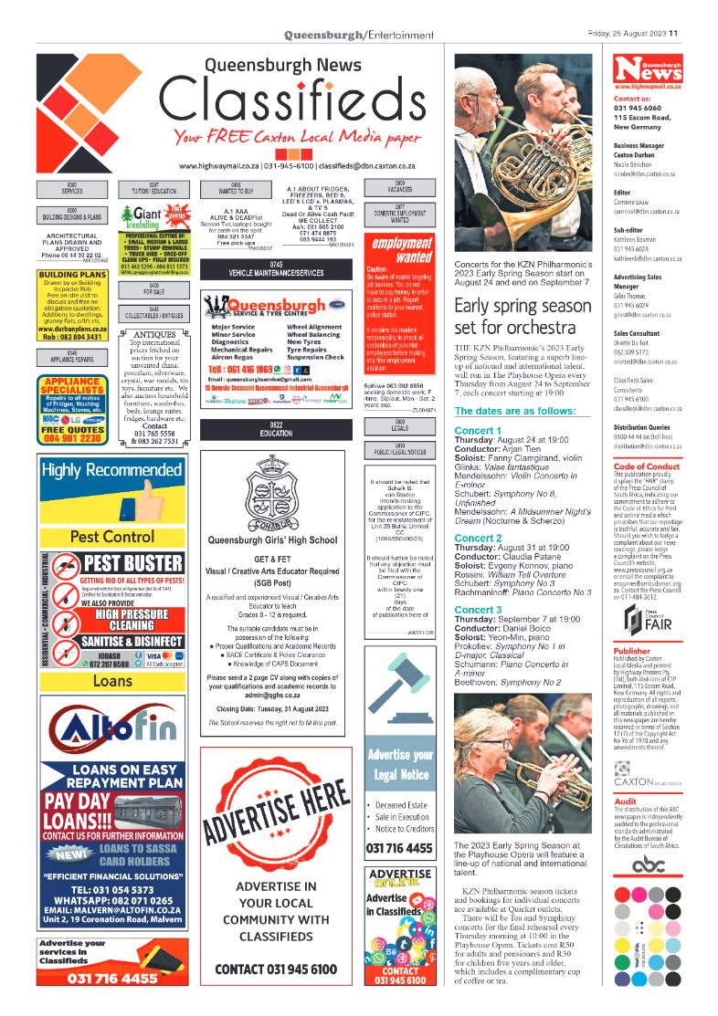 Queensburgh News 25 August 2023 page 11