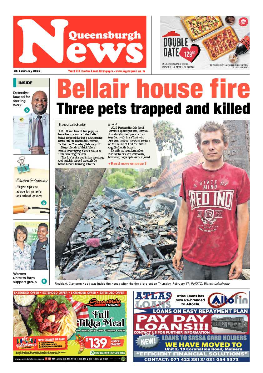 Queensburgh News 25 February 2022 page 1