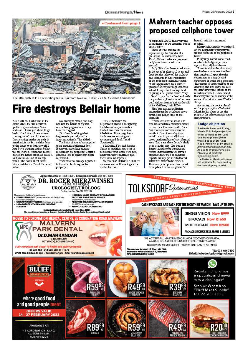 Queensburgh News 25 February 2022 page 3