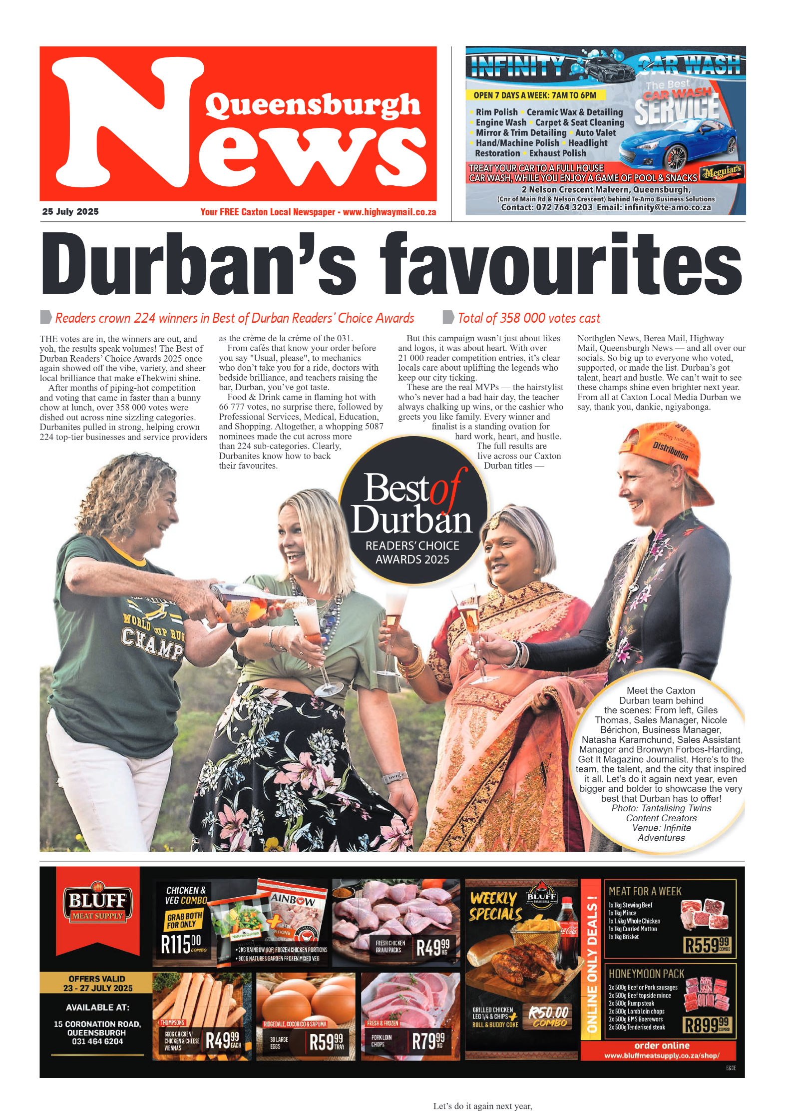 Queensburgh News 25 July 2025 page 1