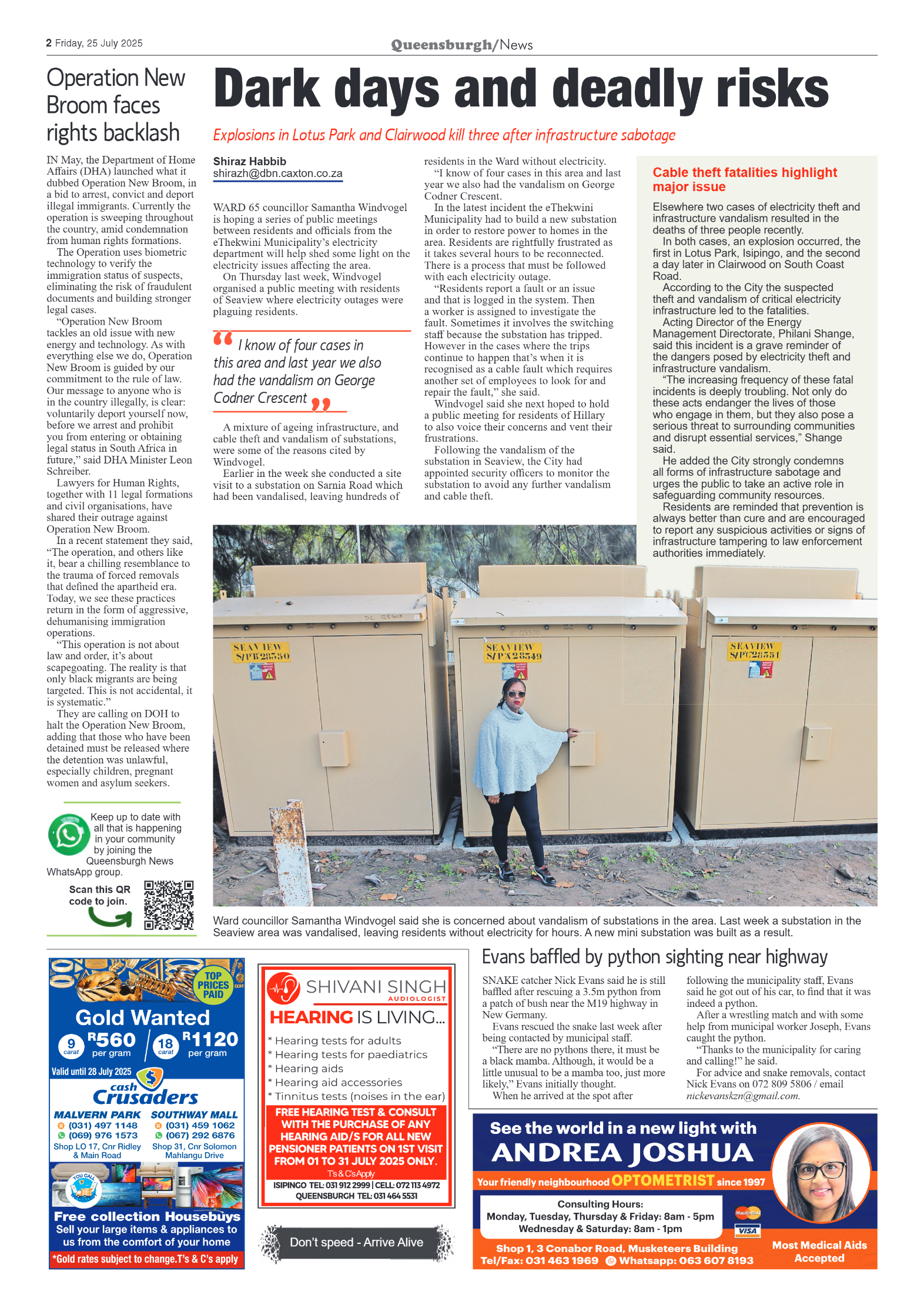 Queensburgh News 25 July 2025 page 2