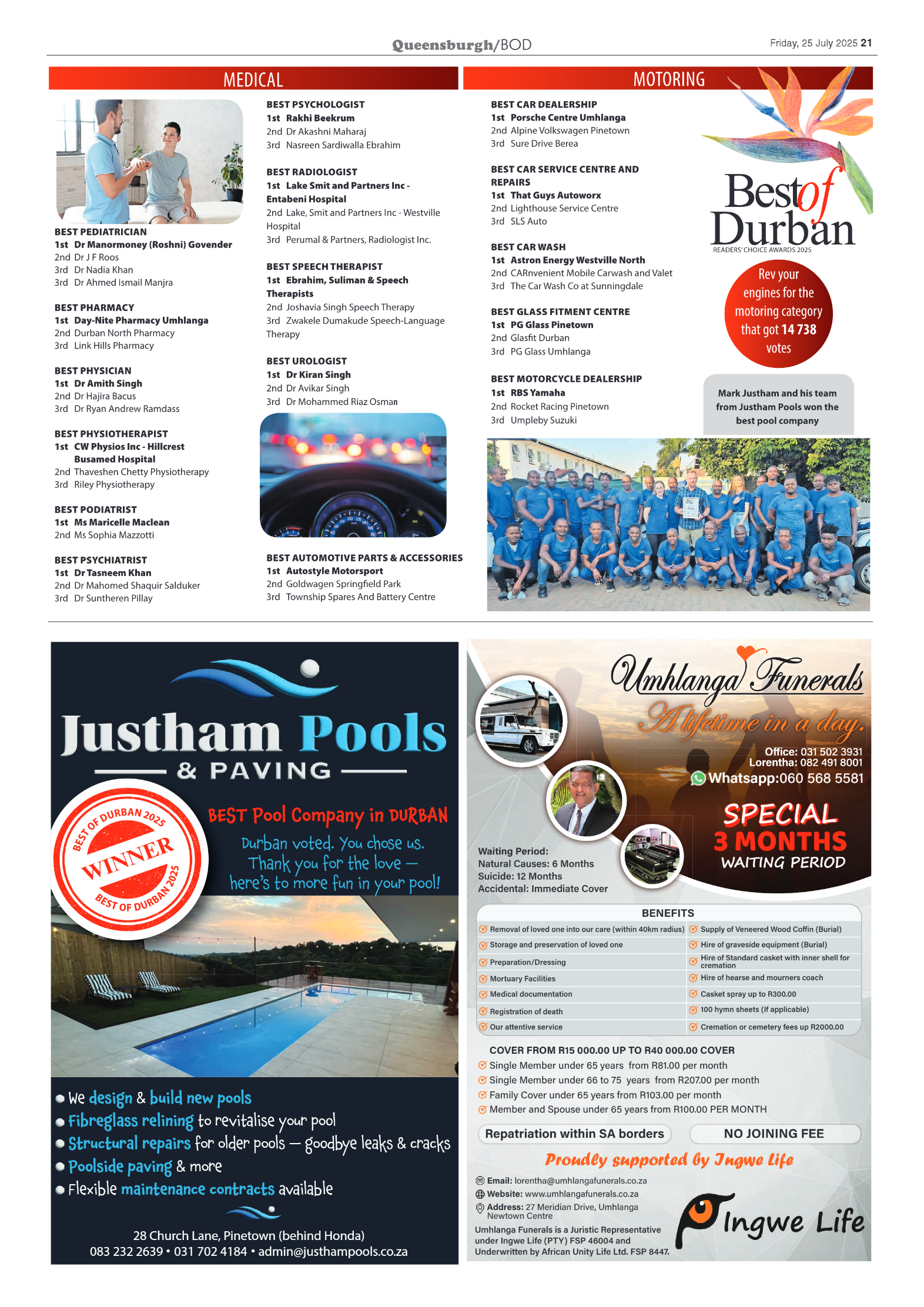 Queensburgh News 25 July 2025 page 21