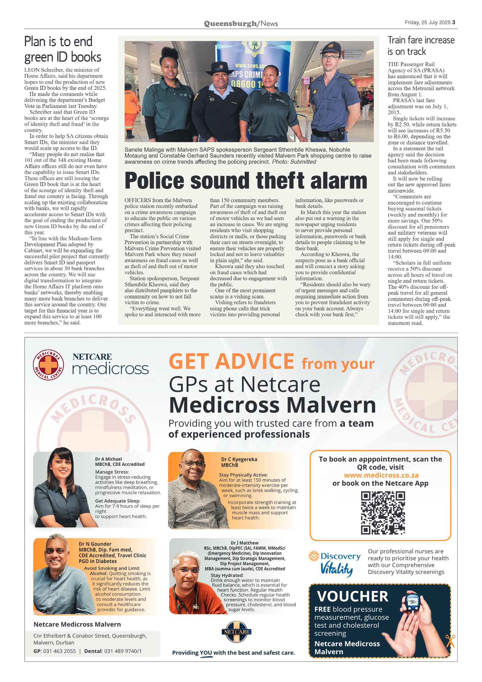 Queensburgh News 25 July 2025 page 3