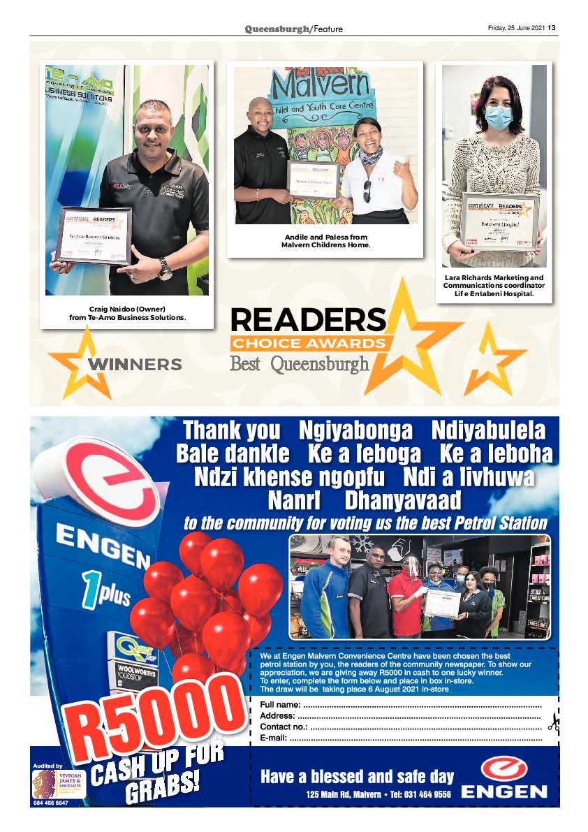 Queensburgh News 25 June 2021 page 13