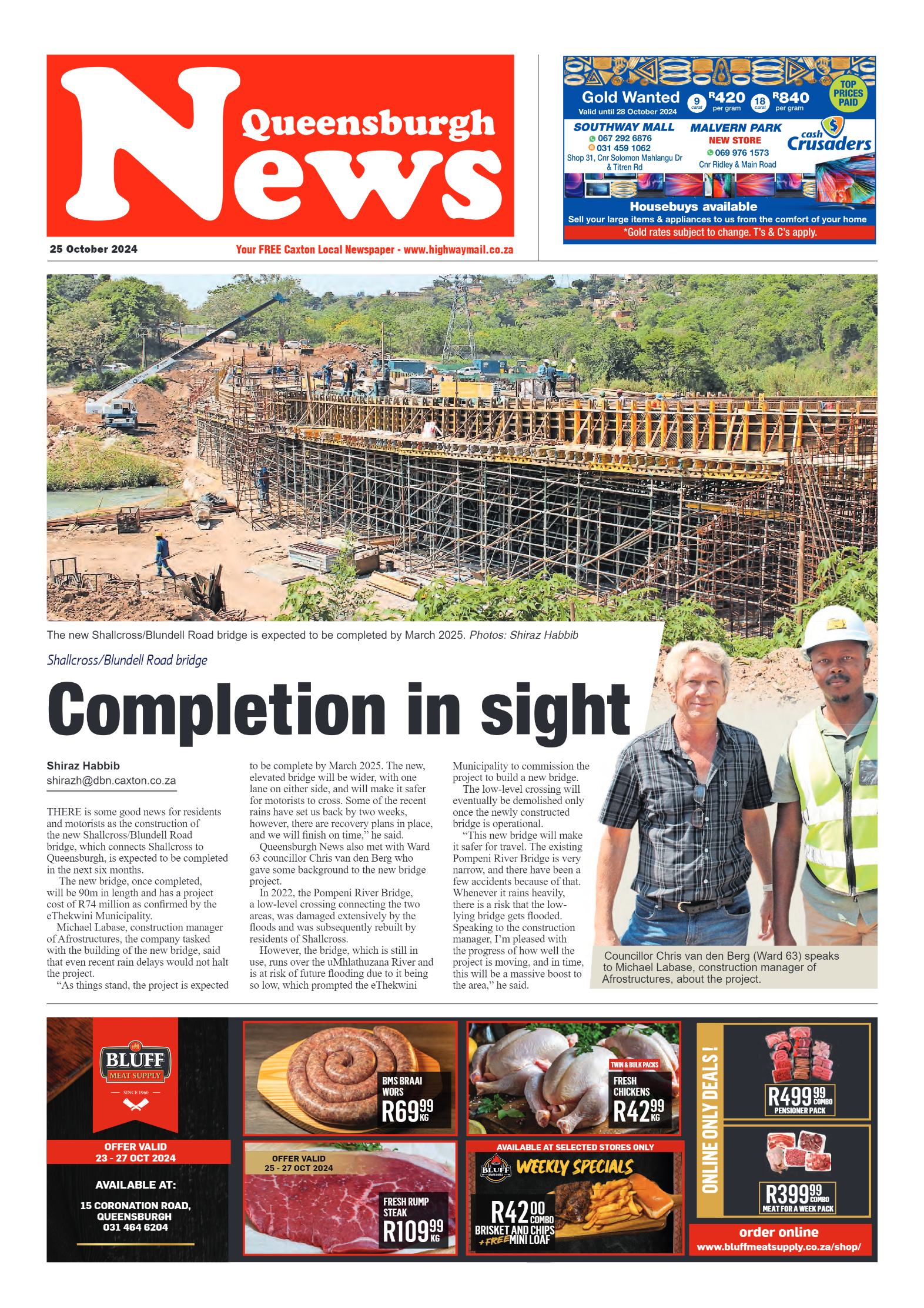 Queensburgh News 25 October 2024 page 1