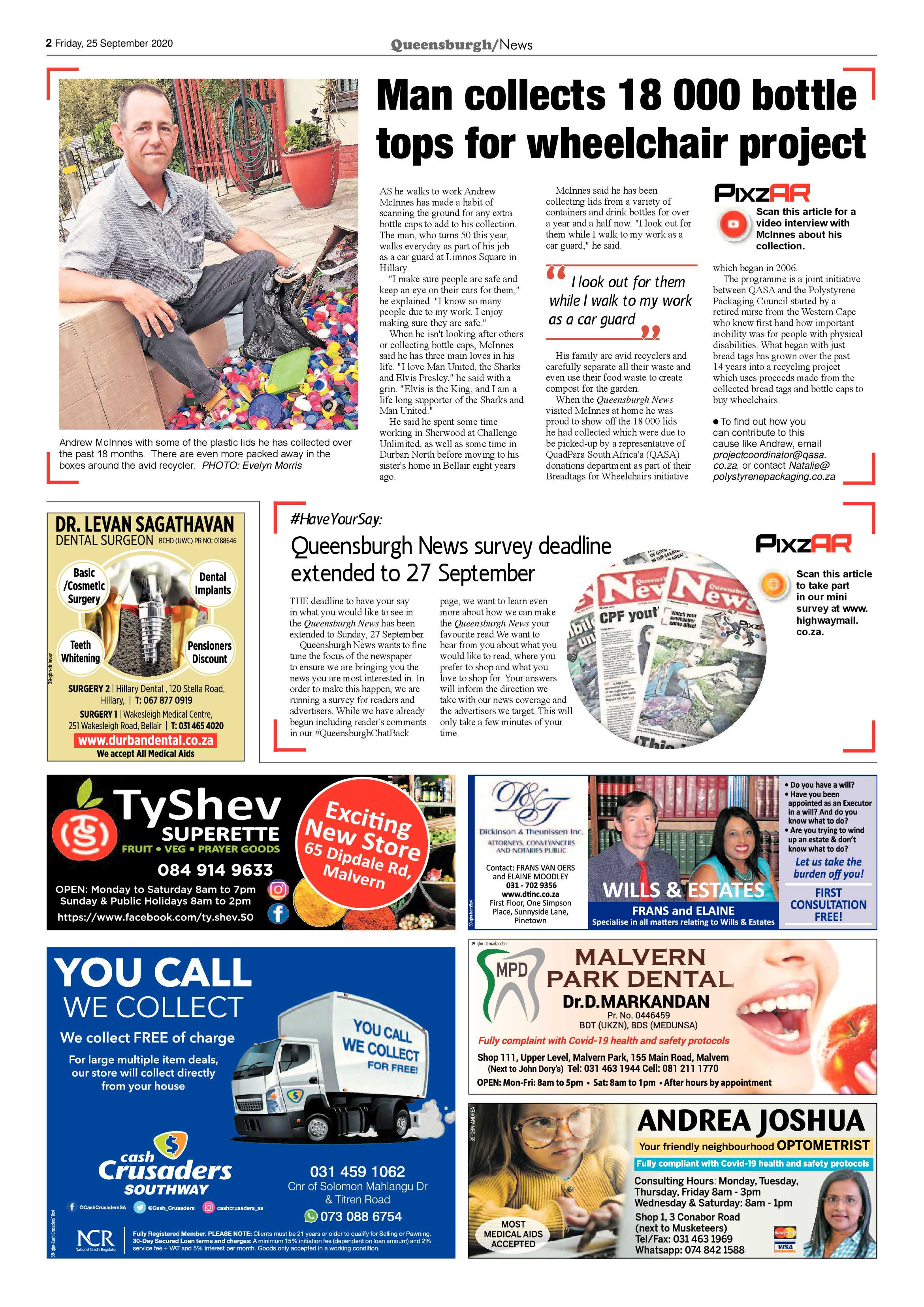 Queensburgh News 25 September 2020 page 2