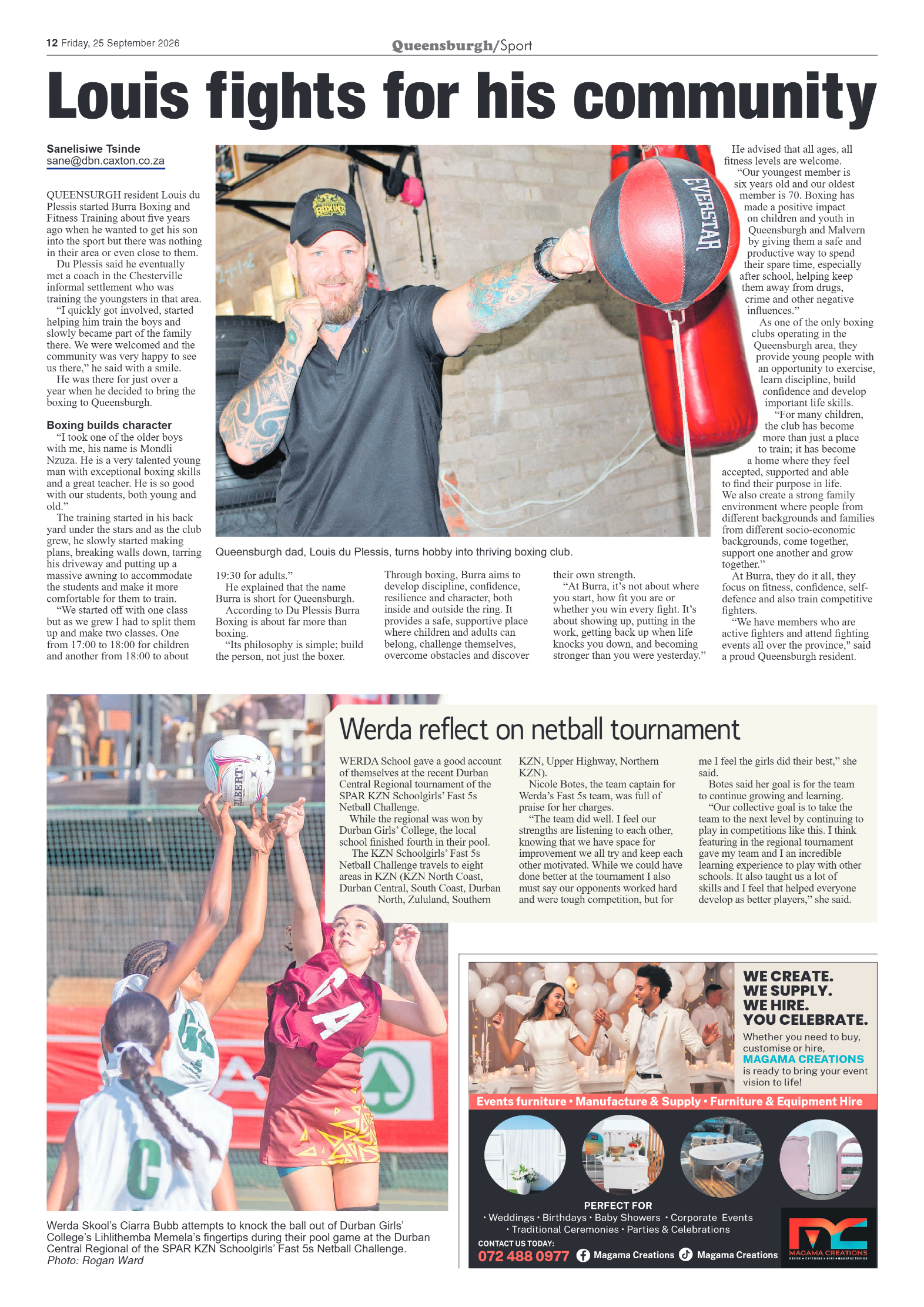 Queensburgh News 25 September 2026 page 12