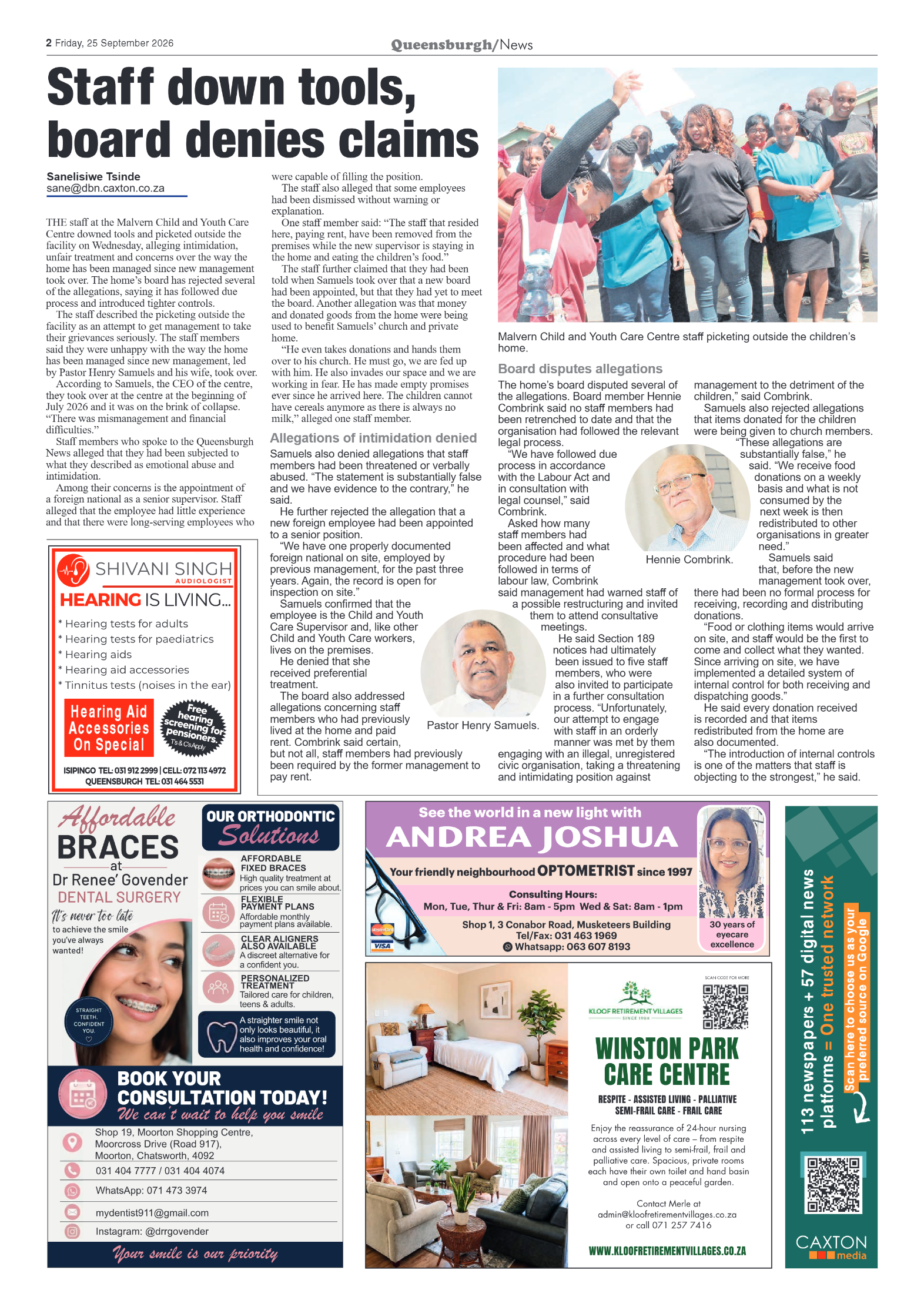 Queensburgh News 25 September 2026 page 2