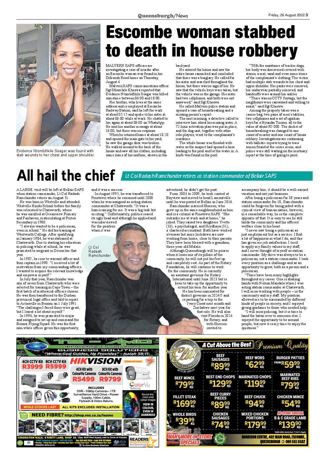 Queensburgh News 26 August 2022 page 3