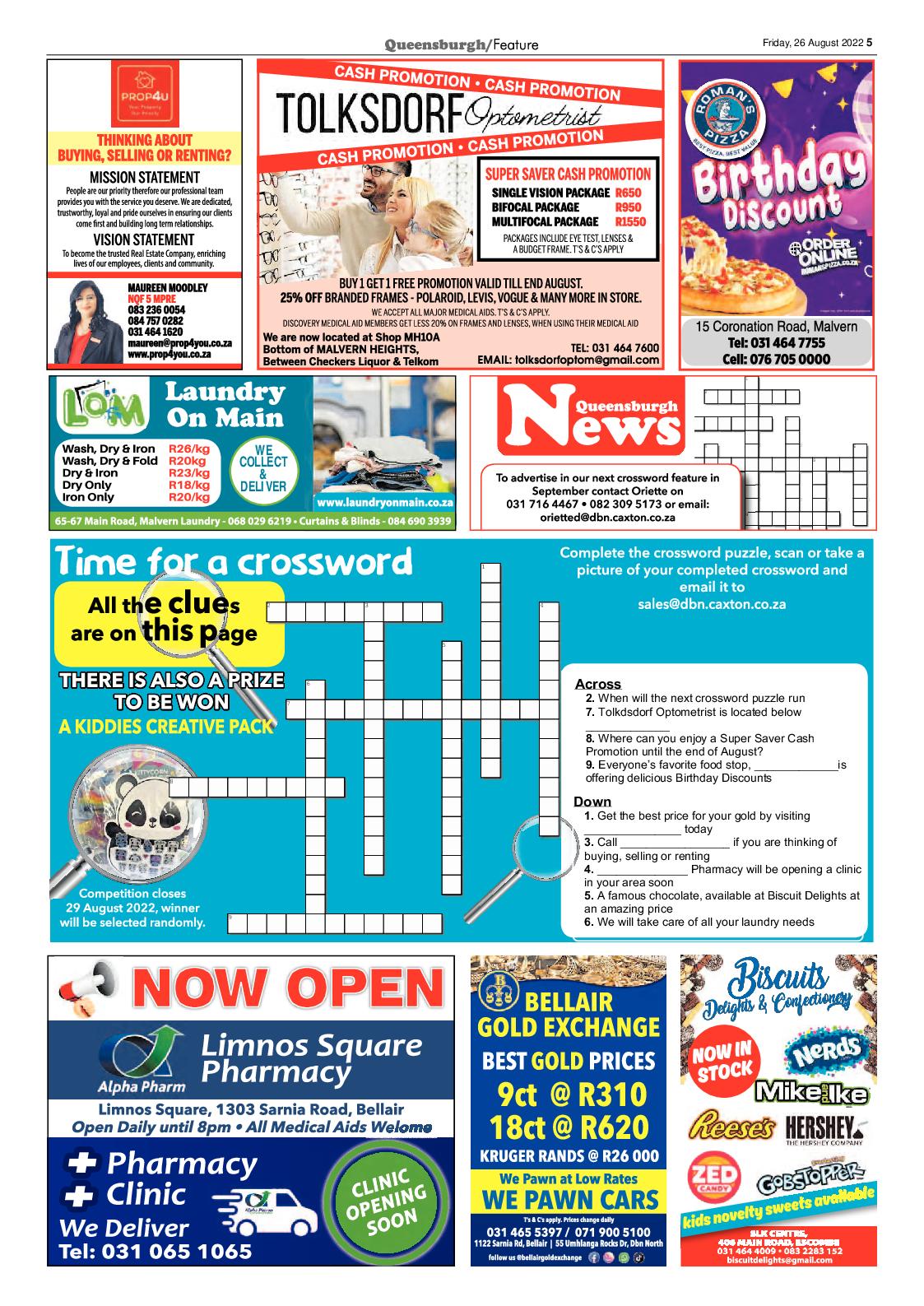 Queensburgh News 26 August 2022 page 5