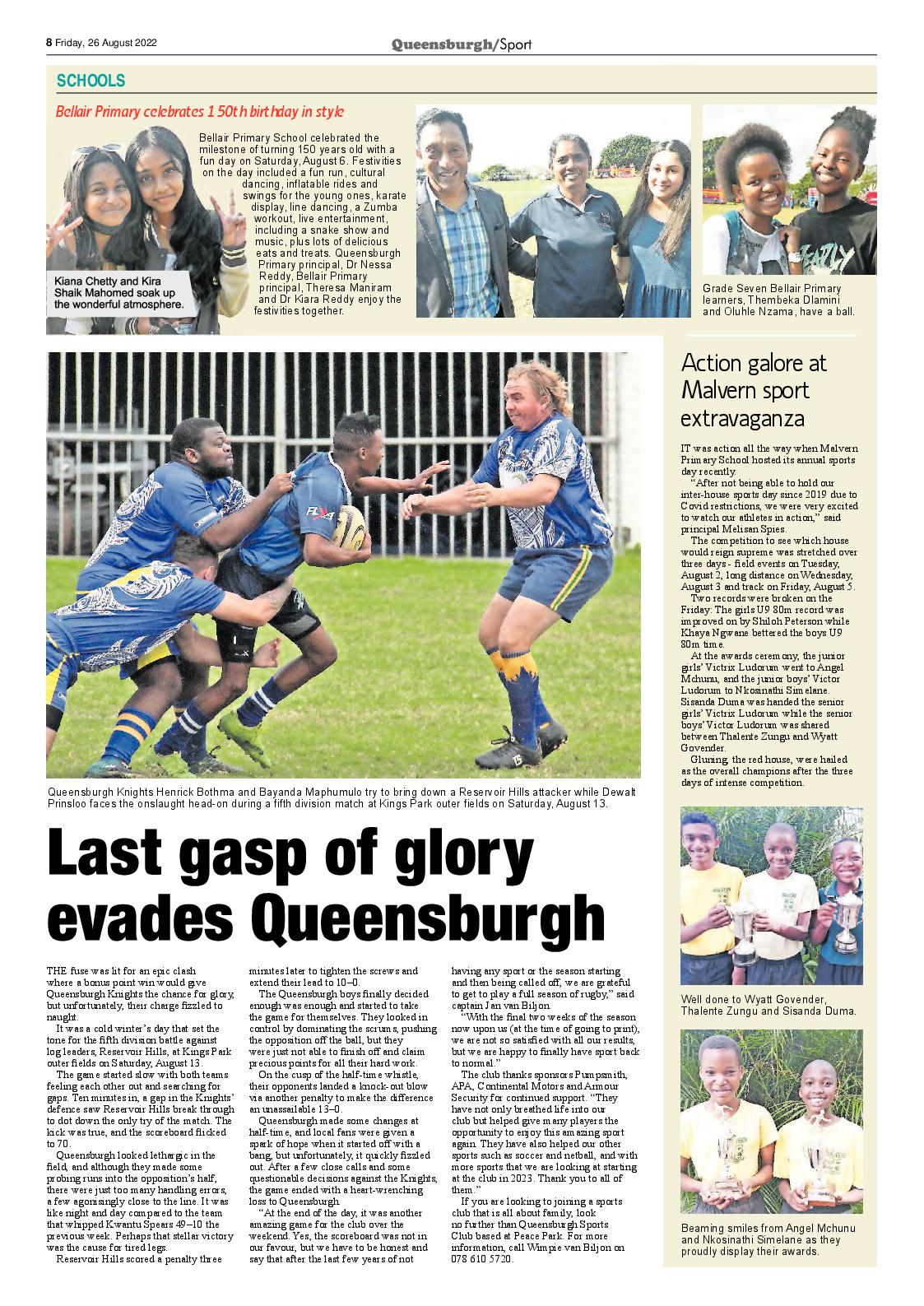 Queensburgh News 26 August 2022 page 8