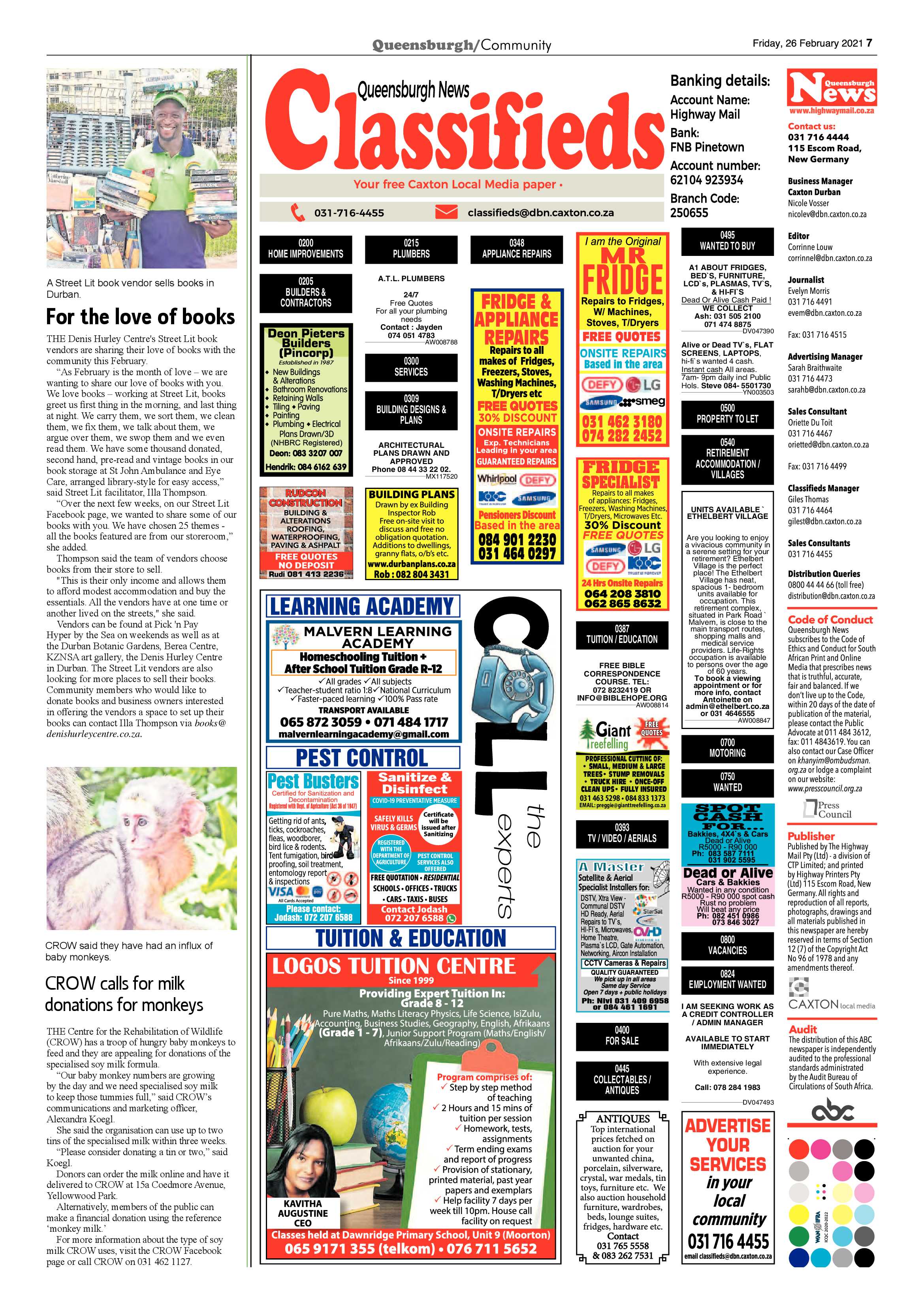 Queensburgh News 26 February 2021 page 7