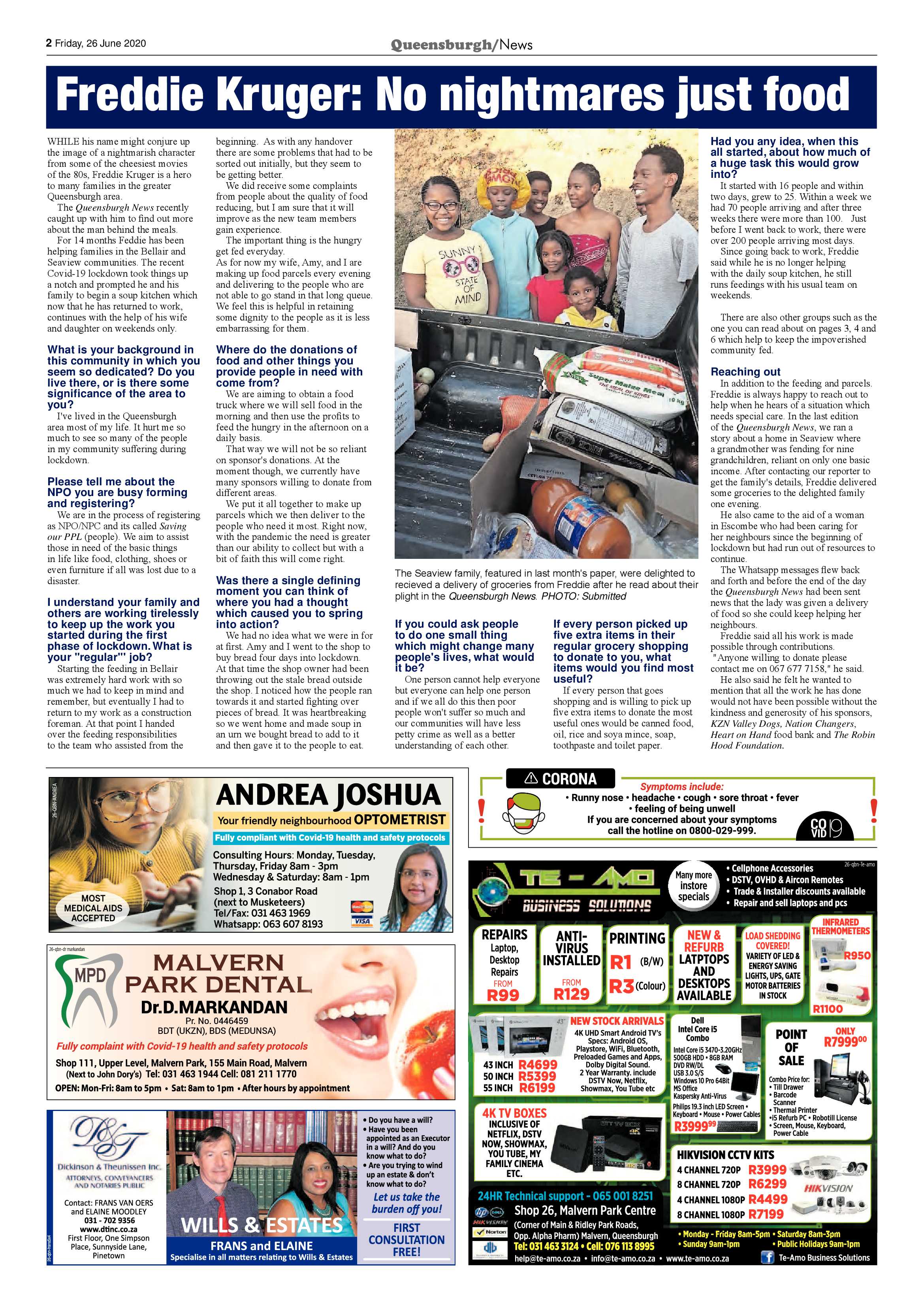 Queensburgh News 26 June 2020 page 2