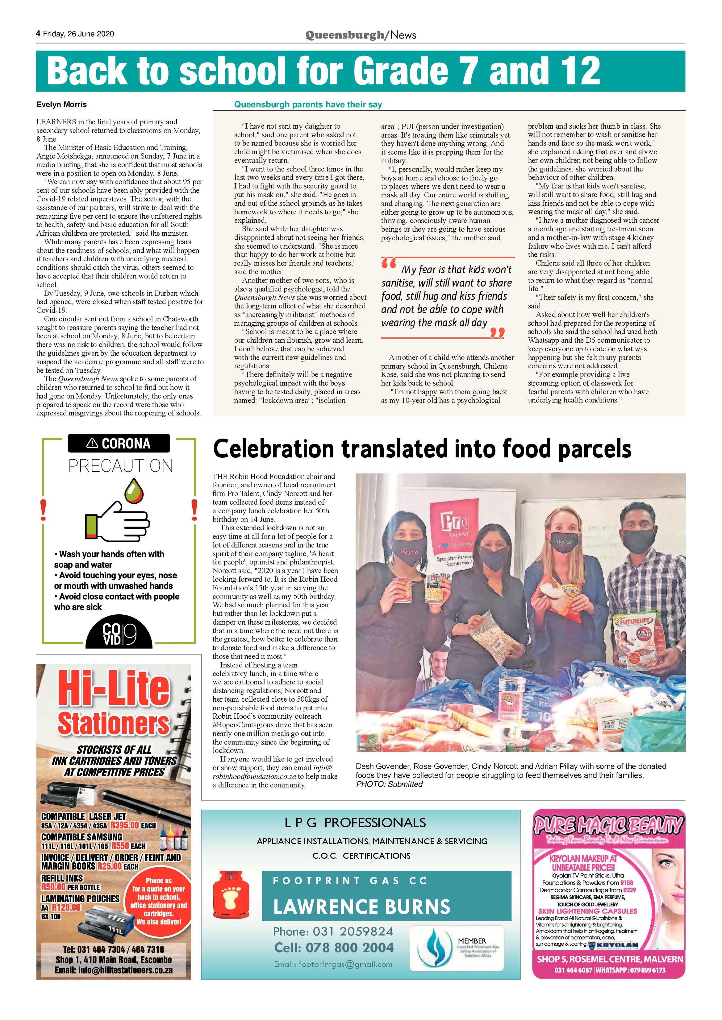 Queensburgh News 26 June 2020 page 4