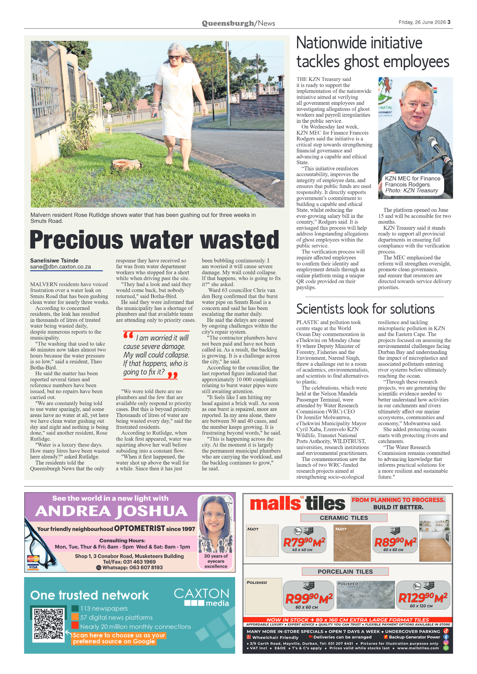 Queensburgh News 26 June 2026 page 3