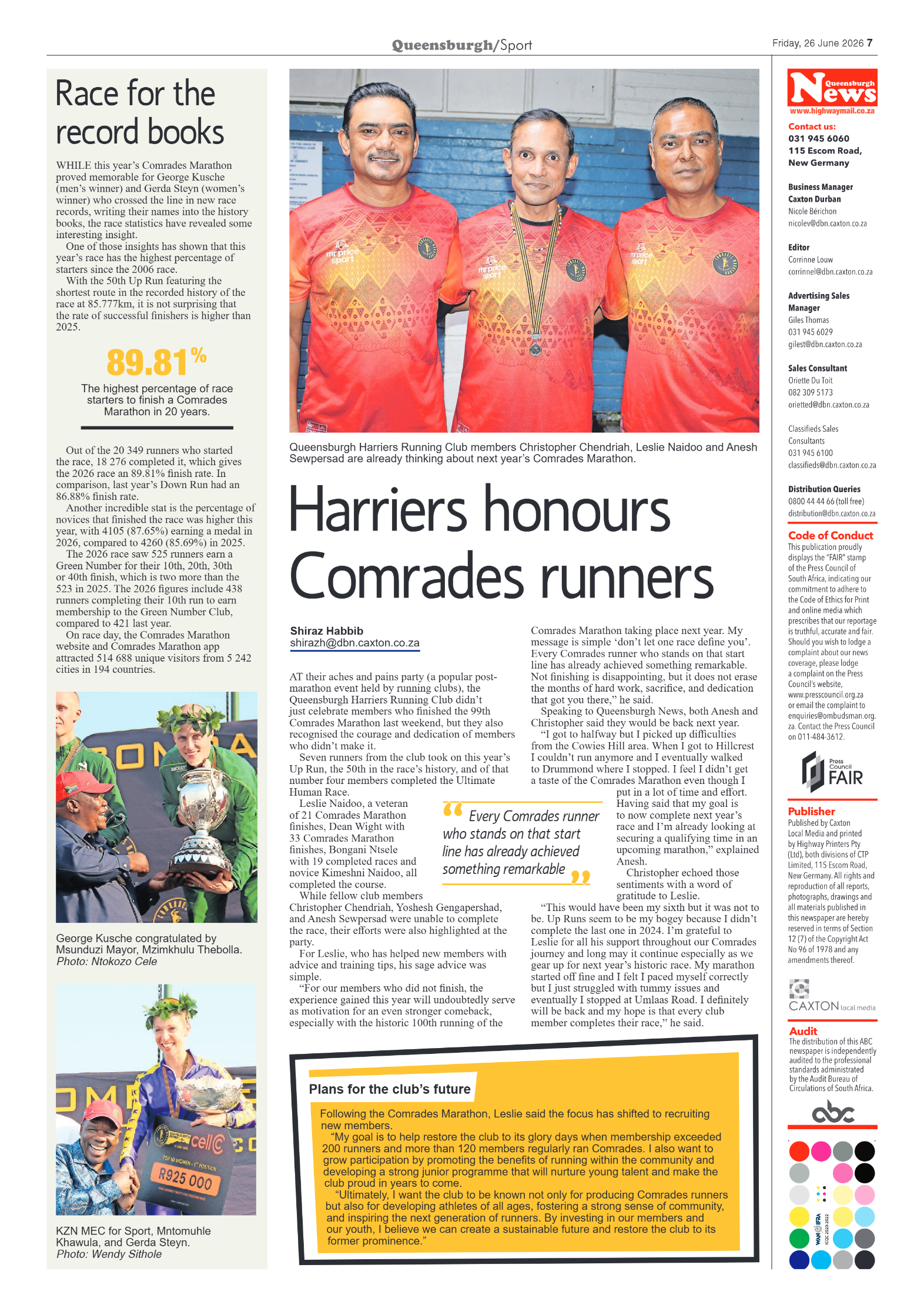 Queensburgh News 26 June 2026 page 7