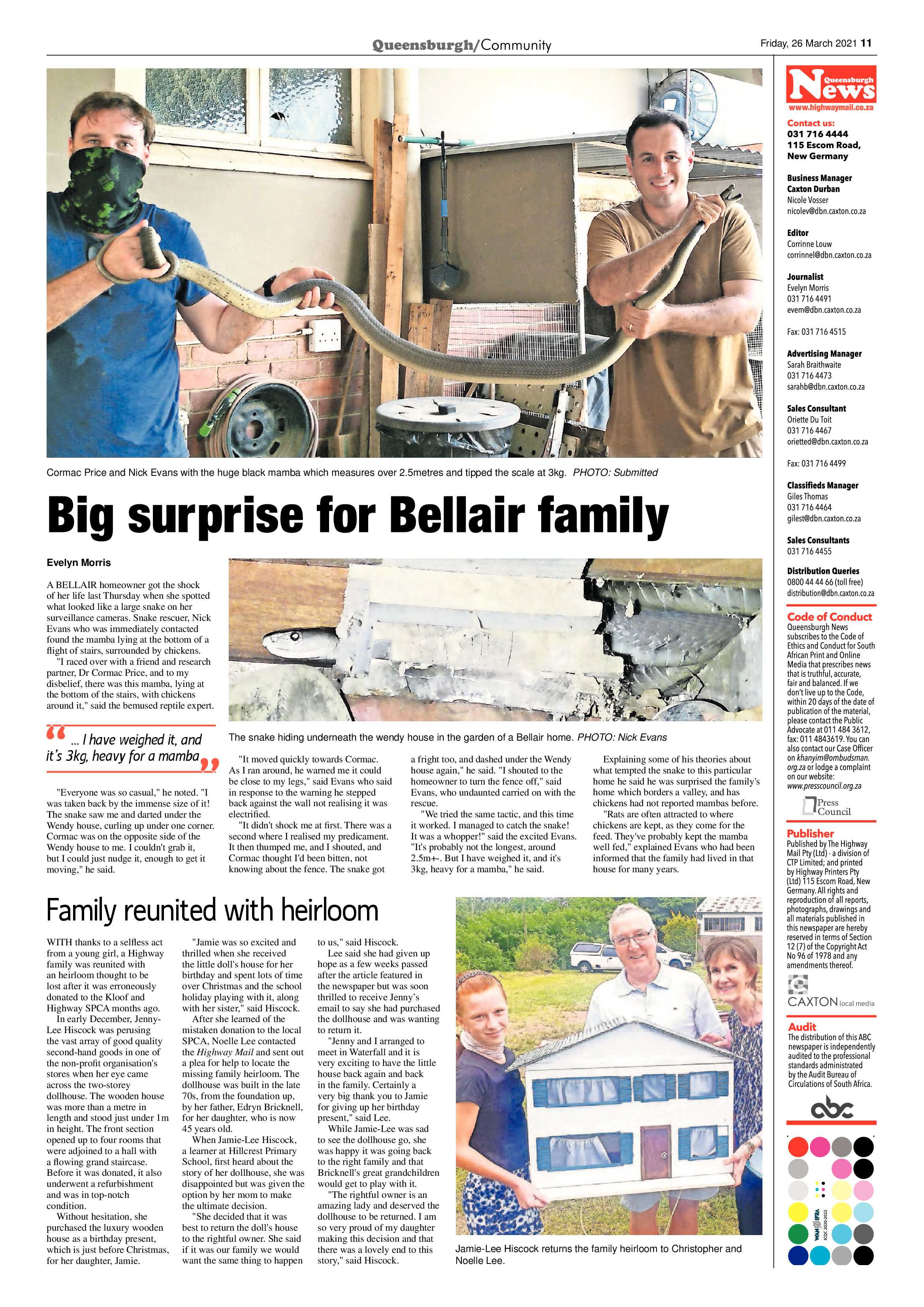 Queensburgh News 26 March 2021 page 11