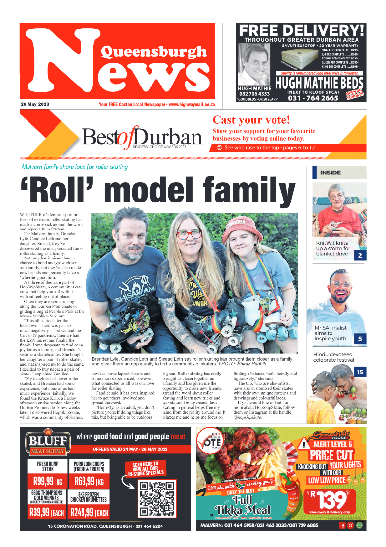 Queensburgh News 26 May 2023 page 1