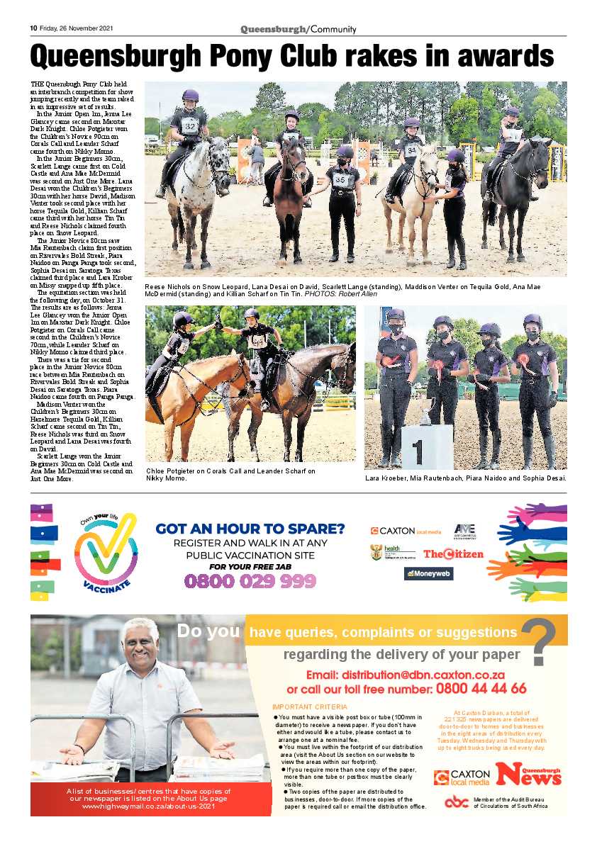 Queensburgh News 26 November 2021 page 10
