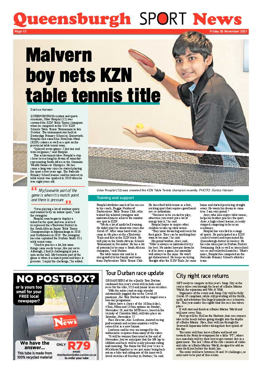Queensburgh News 26 November 2021 page 12