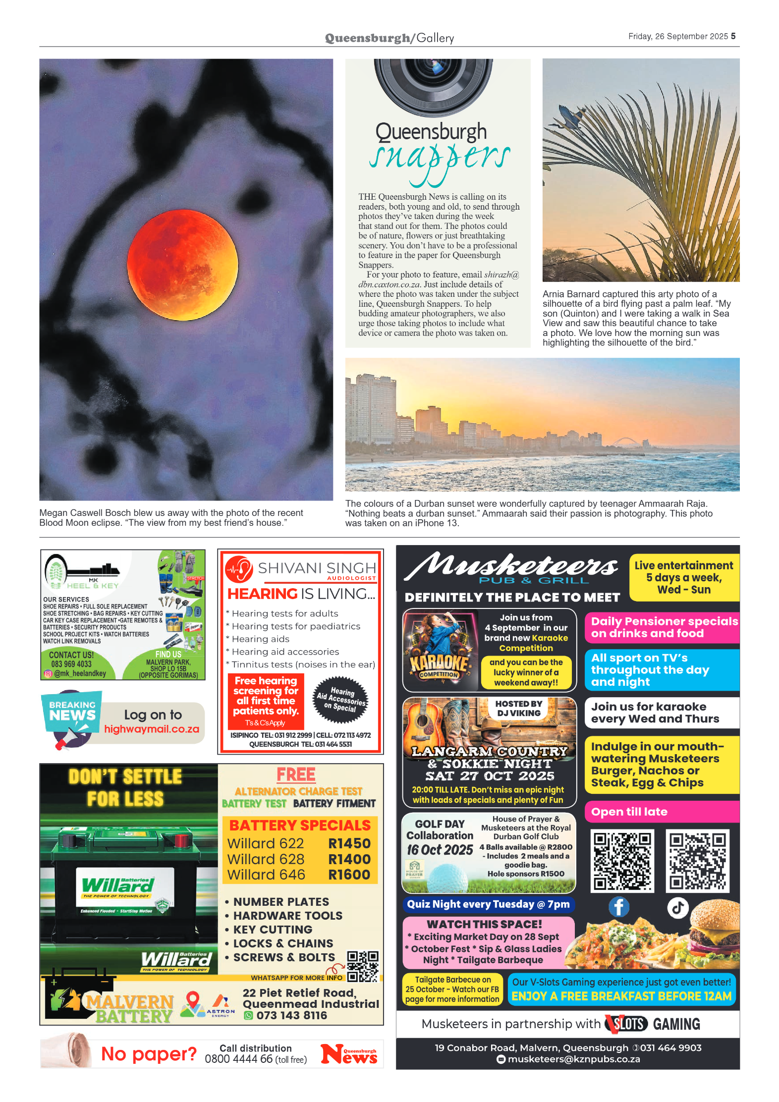 Queensburgh News 26 September 2025 page 5