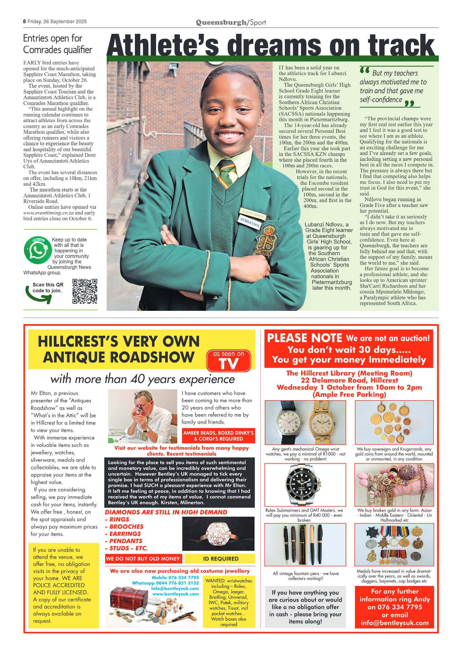 Queensburgh News 26 September 2025 page 8