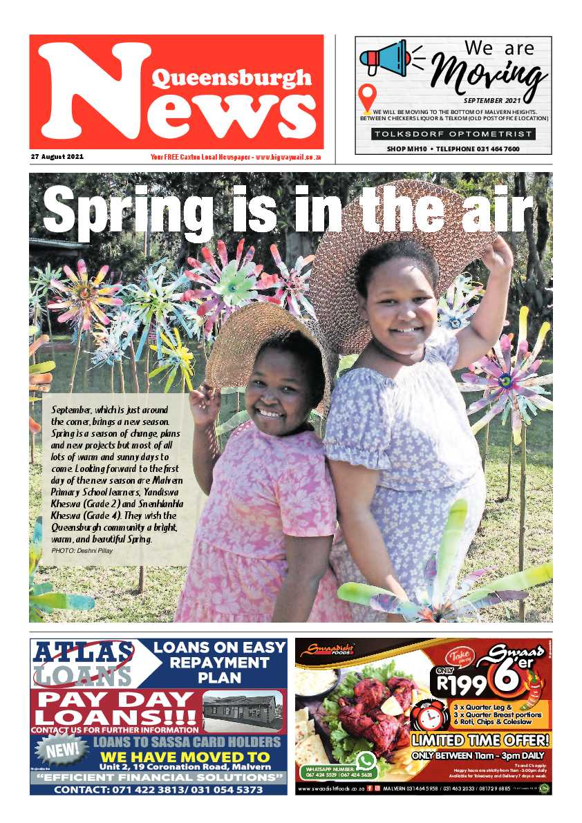 Queensburgh News 27 August 2021 page 1