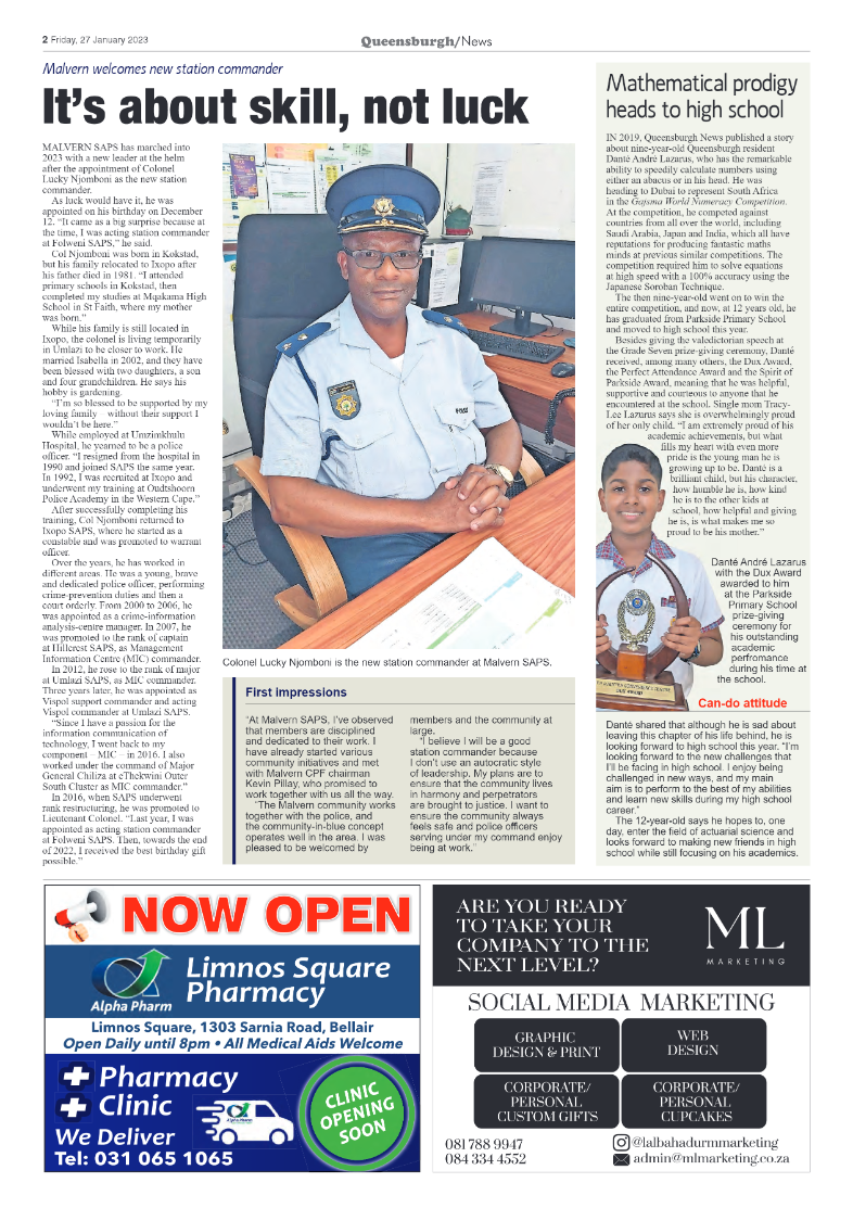 Queensburgh News 27 January 2023 page 2