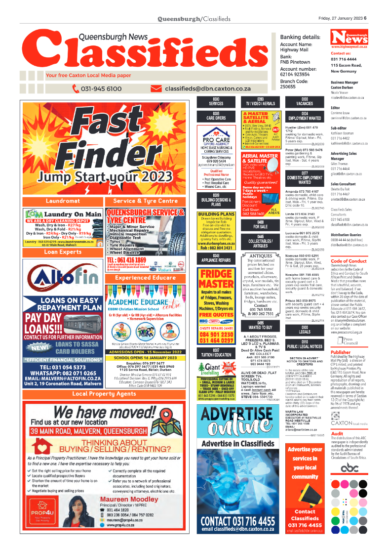 Queensburgh News 27 January 2023 page 6